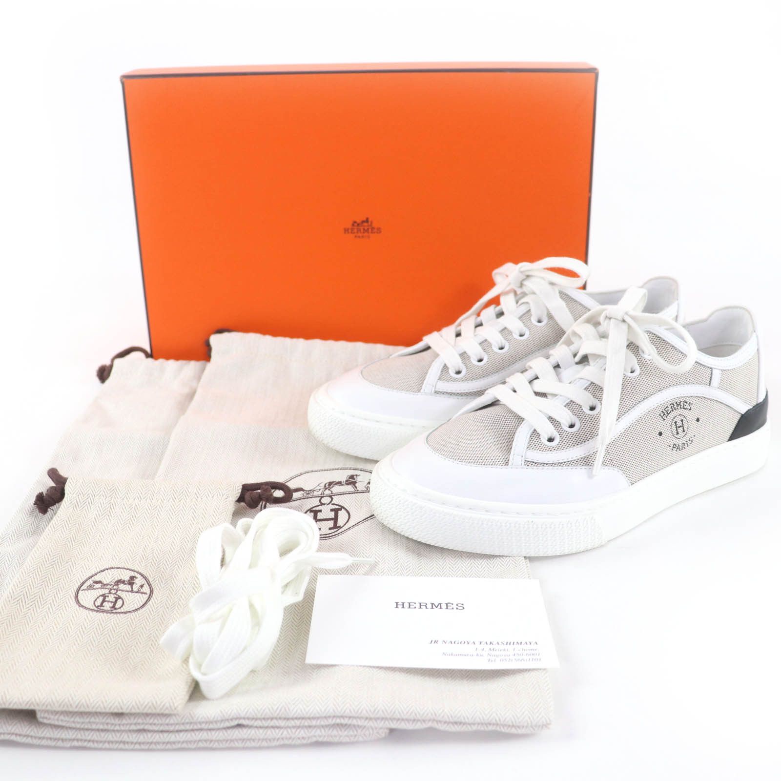 Hermes Hermes Hermes Leather Sneakers Leather Shoes DUTY FREE for USA Size ONE SIZE - 2 Thumbnail