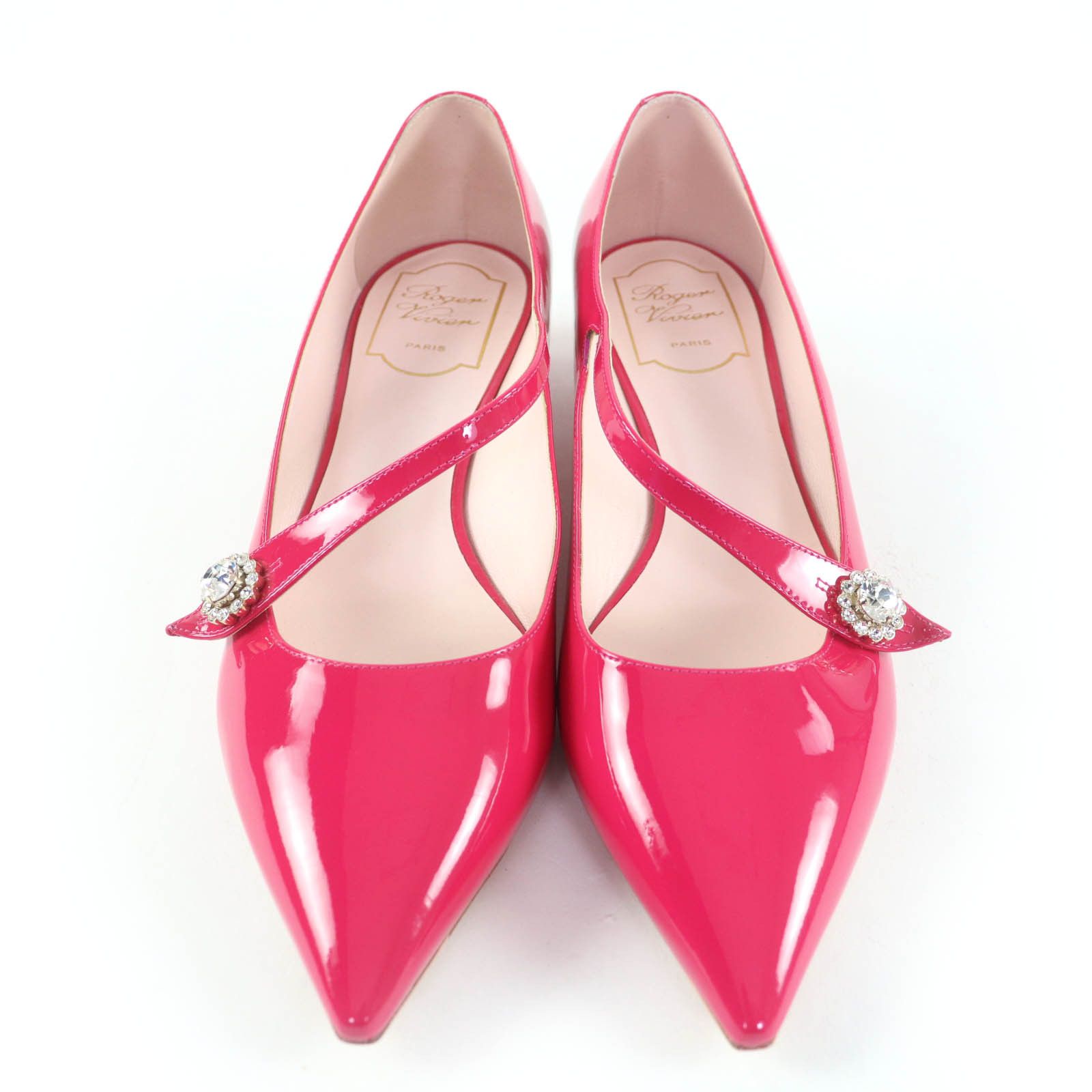 Roger Vivier Roger Vivier Roger Vivier JEWEL BUTTON BALL25 Patent Leather Pumps Enamel Shoes DUTY FREE for USA Size ONE SIZE - 4 Thumbnail
