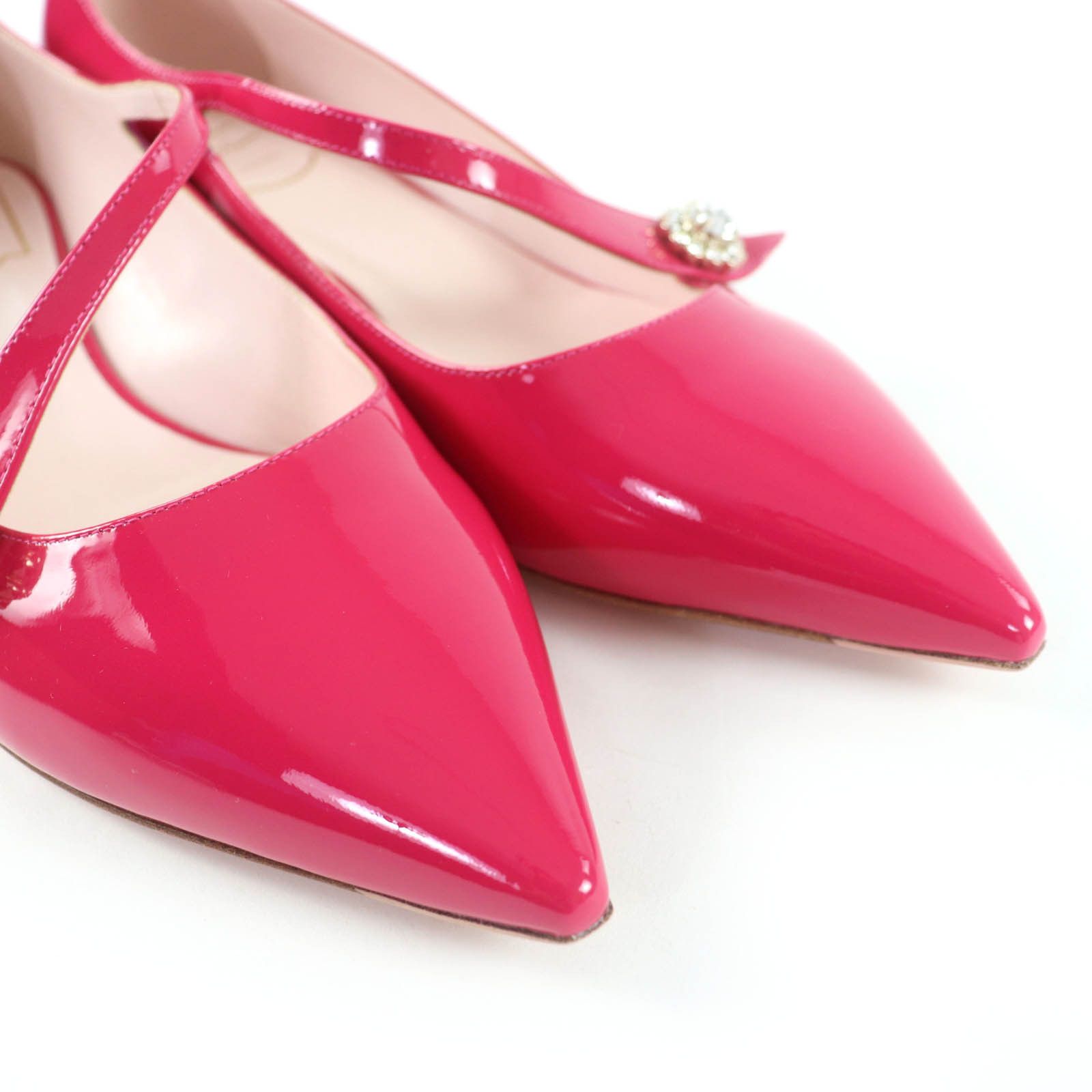 Roger Vivier Roger Vivier Roger Vivier JEWEL BUTTON BALL25 Patent Leather Pumps Enamel Shoes DUTY FREE for USA Size ONE SIZE - 8 Thumbnail