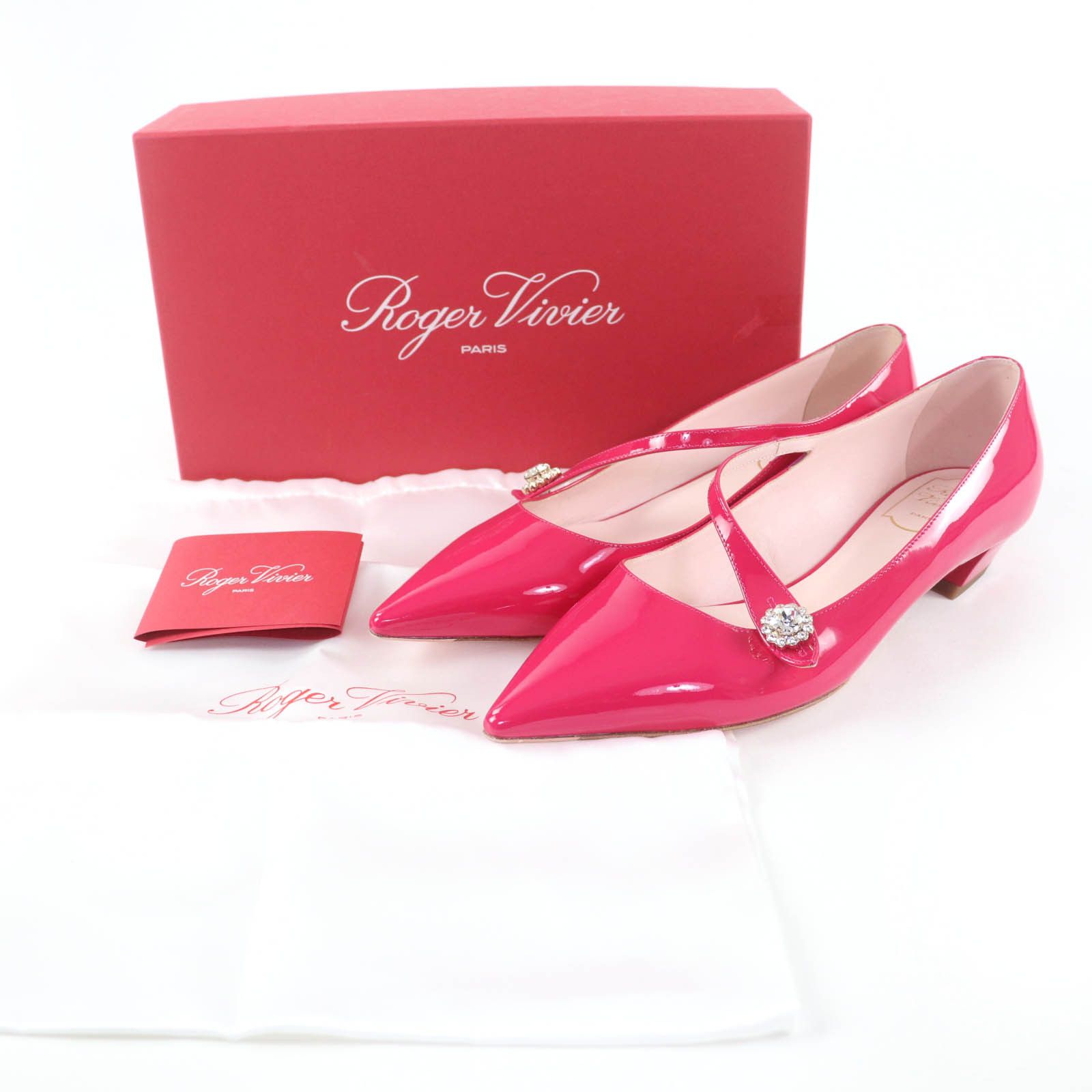 Roger Vivier Roger Vivier Roger Vivier JEWEL BUTTON BALL25 Patent Leather Pumps Enamel Shoes DUTY FREE for USA Size ONE SIZE - 2 Thumbnail