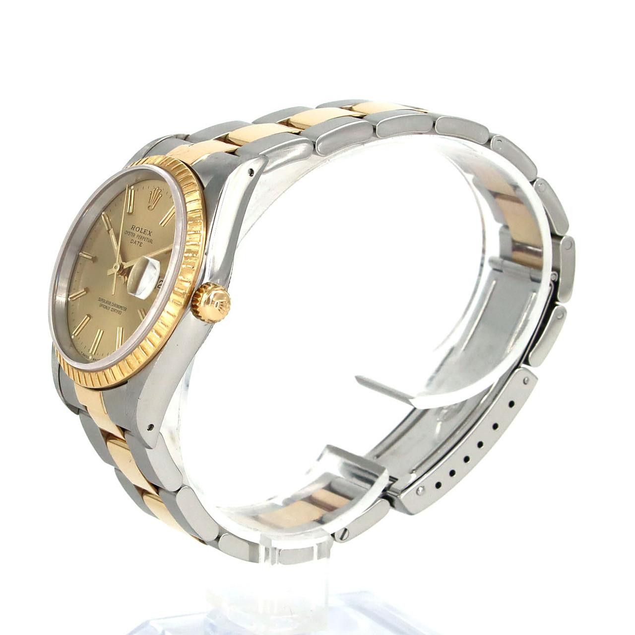 Rolex Rolex Rolex Oyster Perpetual Date Stainless Steel x Yellow Gold Metal Automatic 15223 DUTY FREE for USA Size ONE SIZE - 2 Thumbnail