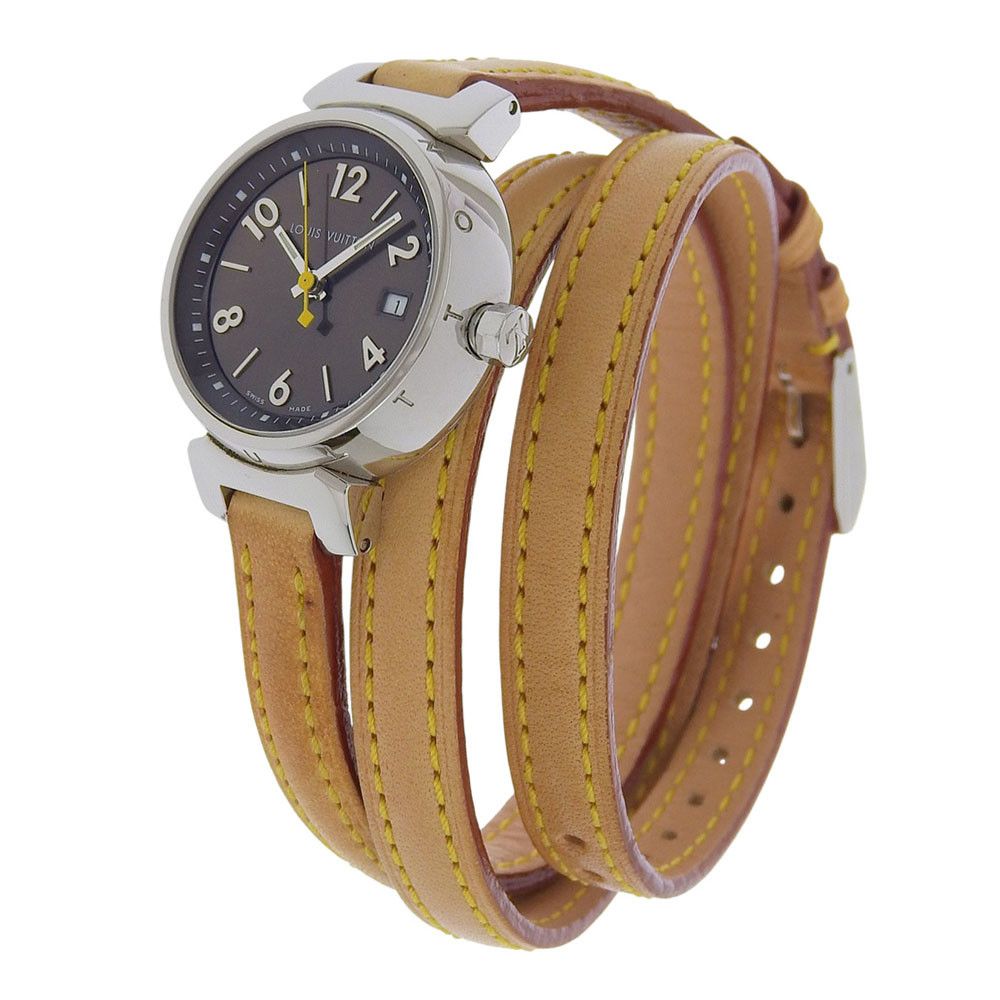 Louis Vuitton Louis Vuitton Louis Vuitton Tambour Stainless Steel Watch Metal Quartz Q1211 DUTY FREE for USA Size ONE SIZE - 2 Thumbnail