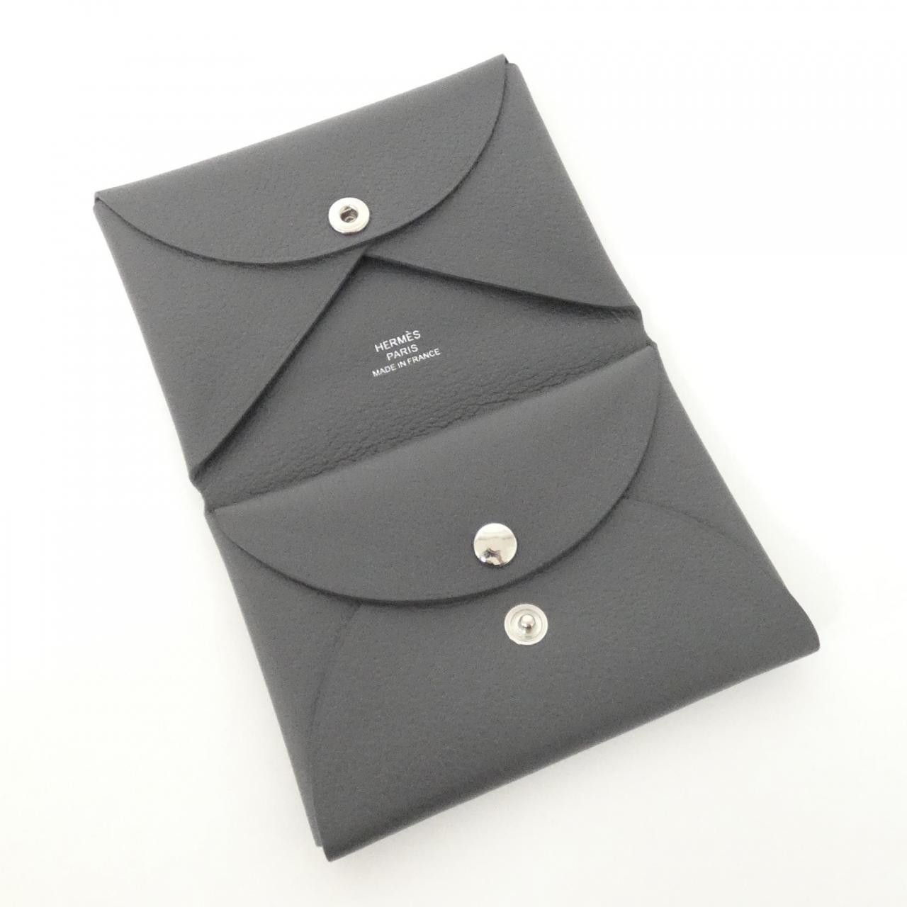 Hermes Hermes Hermes Calvi Duo Evercolor Coin Case Leather Coin Case DUTY FREE for USA Size ONE SIZE - 3 Thumbnail