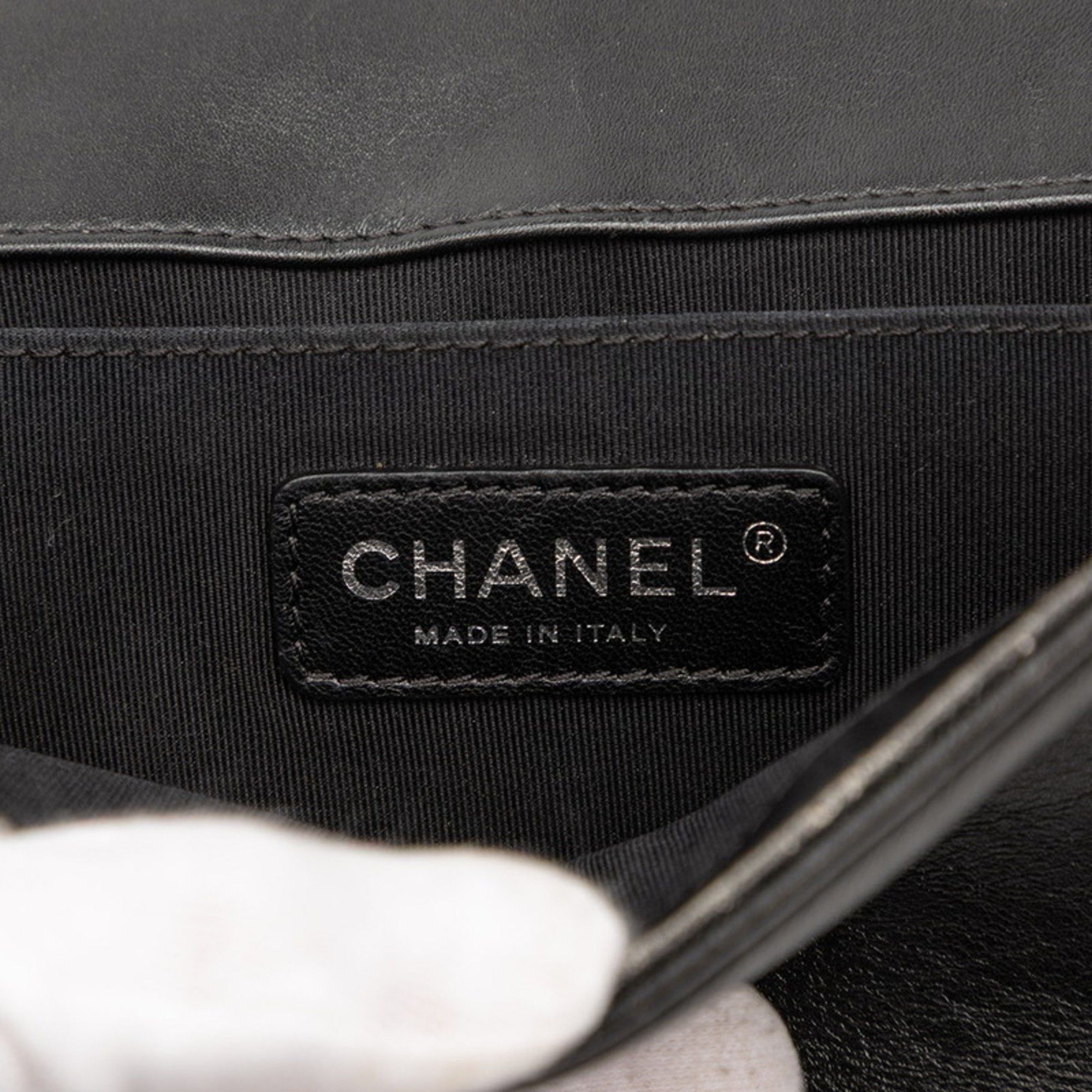 Chanel Chanel Coco Mark Stud Boy 20 Crossbody Chain Shoulder Bag in Black Lambskin for Women Size ONE SIZE - 5 Thumbnail