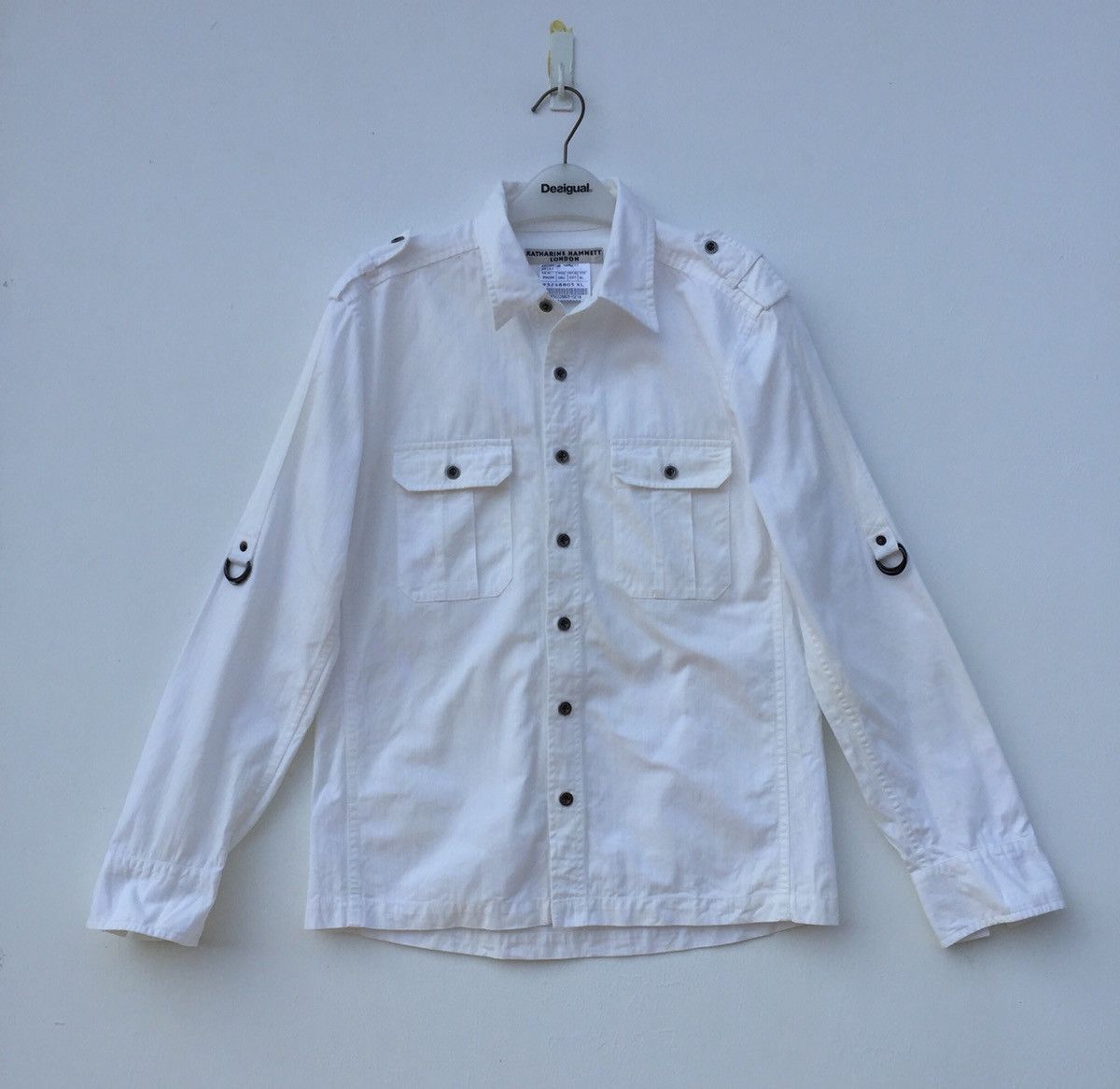 Katharine Hamnett London KATHERINE HAMNETT LONDON Utility Tactical Button Ups Shirt Size US XL / EU 56 / 4 - 1 Thumbnail