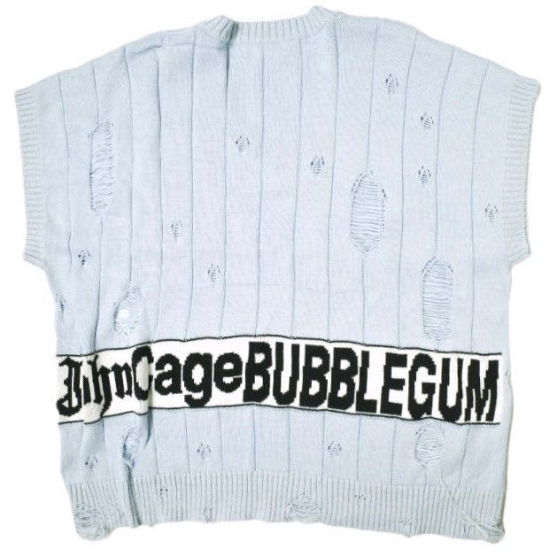 Other Other BODYSONG. BUBBLEGUM DAMAGE V Cotton Knit Vest Cotton Tops BS231301 DUTY FREE for USA Size ONE SIZE - 2 Thumbnail