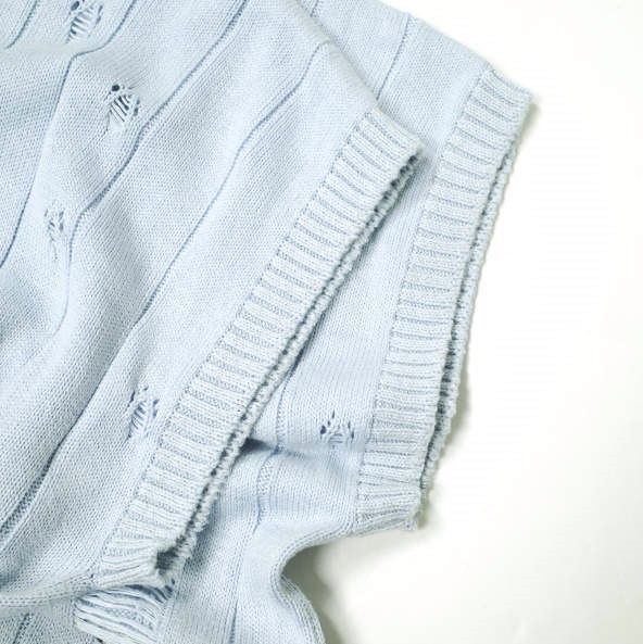 Other Other BODYSONG. BUBBLEGUM DAMAGE V Cotton Knit Vest Cotton Tops BS231301 DUTY FREE for USA Size ONE SIZE - 5 Thumbnail
