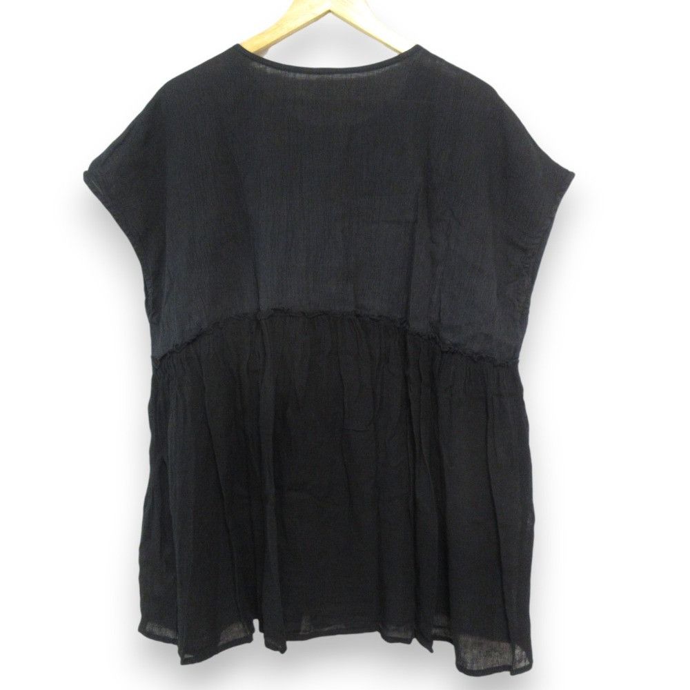 Other Other nest Robe Ramie Yoryu×Linen Gauze Sleeveless Blouse Natural Material Tops DUTY FREE for USA Size ONE SIZE - 2 Thumbnail