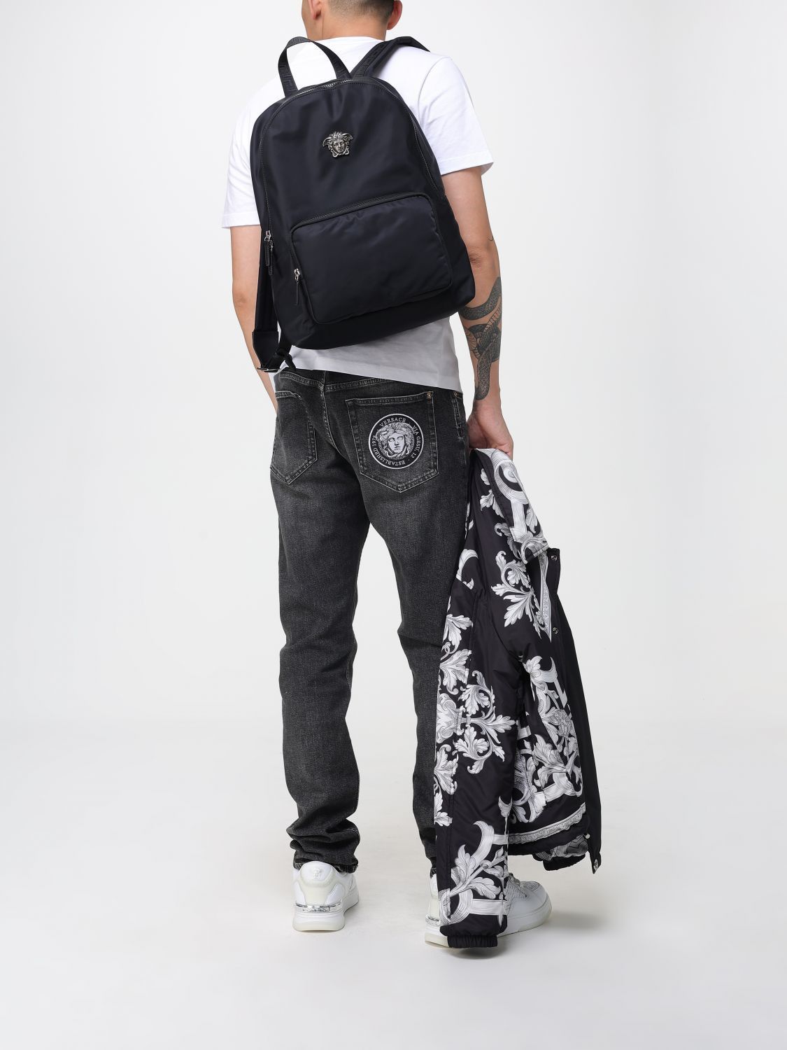 Versace Versace Backpack Men Black Size ONE SIZE - 2 Thumbnail