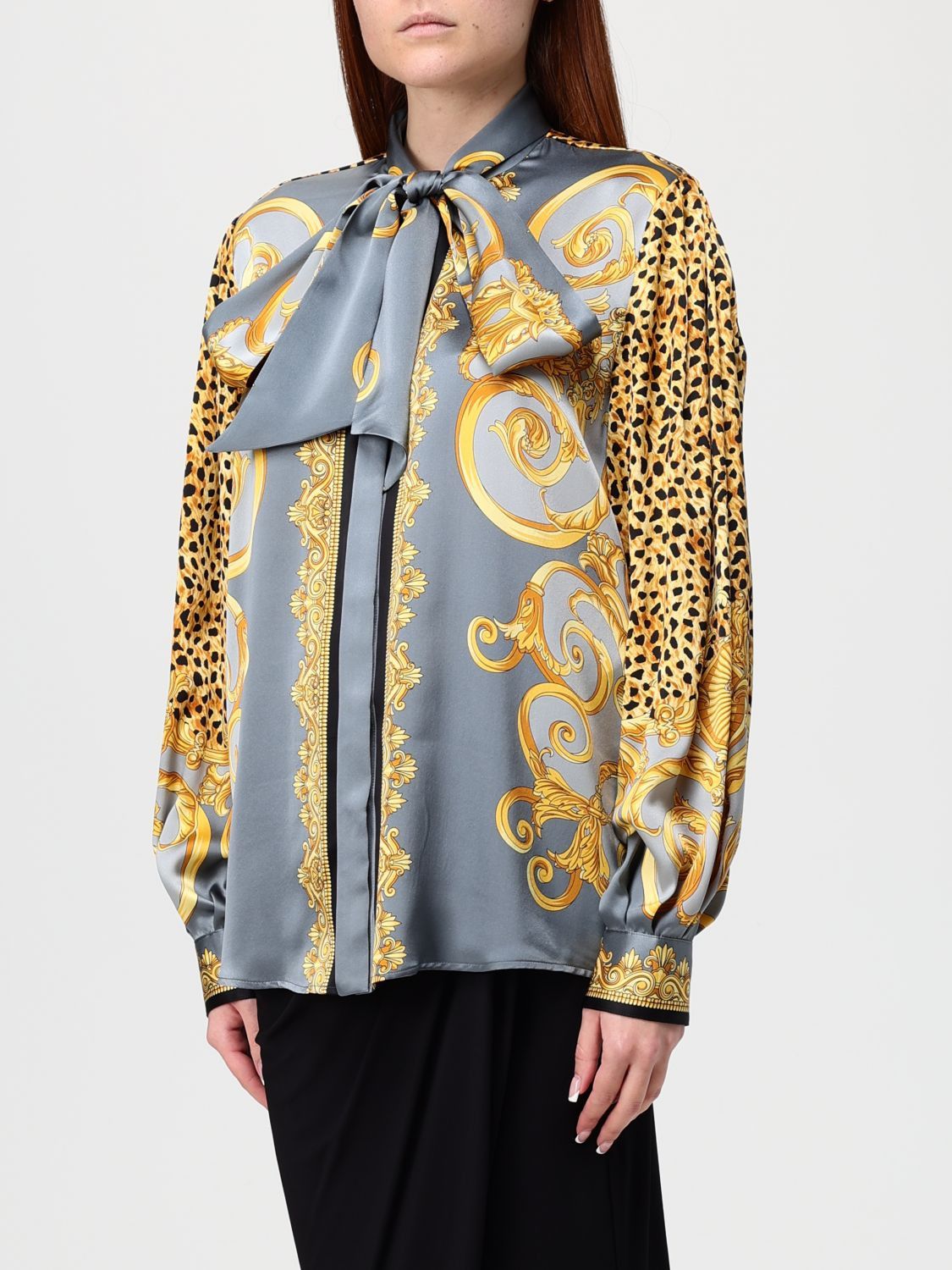Versace Versace Shirt Woman Grey Size XS / US 0-2 / IT 36-38 - 4 Thumbnail