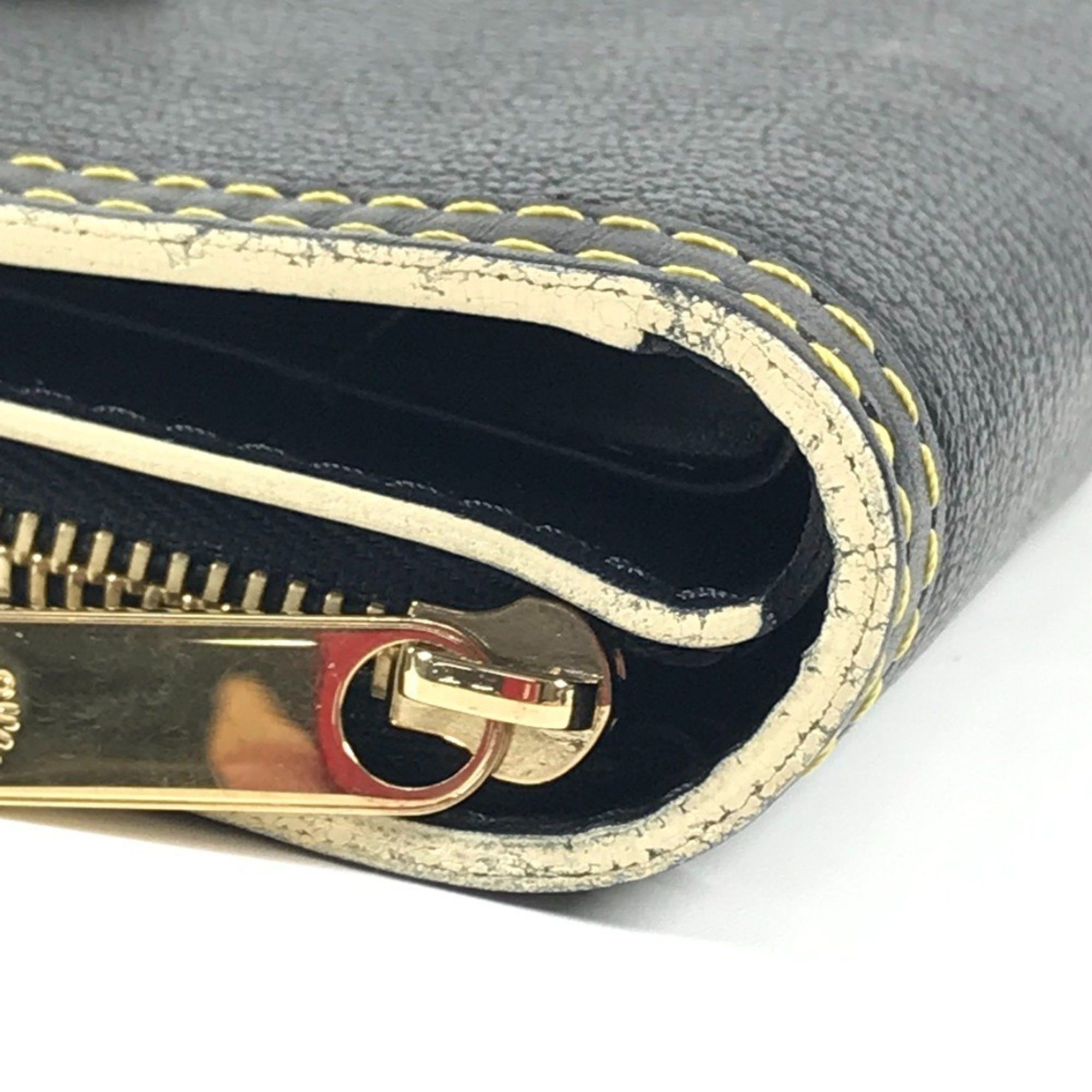 Louis Vuitton LOUIS VUITTON M91828 Suhali Compact Zip Bifold Wallet in Leather, Noir and Black, for Men Women Size ONE SIZE - 7 Thumbnail