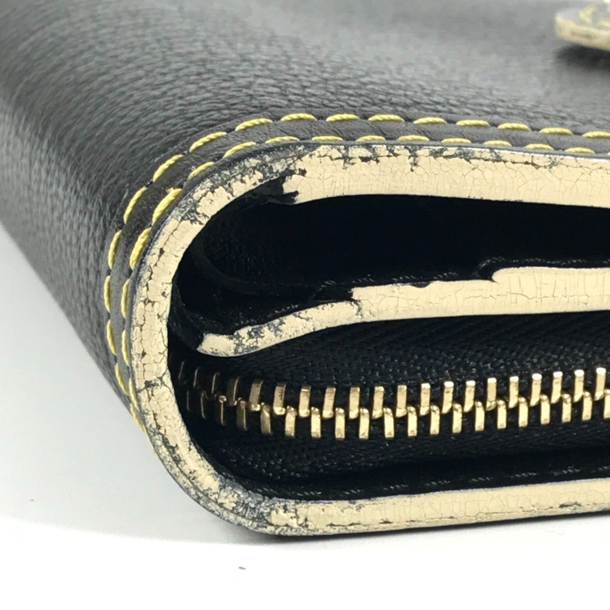 Louis Vuitton LOUIS VUITTON M91828 Suhali Compact Zip Bifold Wallet in Leather, Noir and Black, for Men Women Size ONE SIZE - 6 Thumbnail
