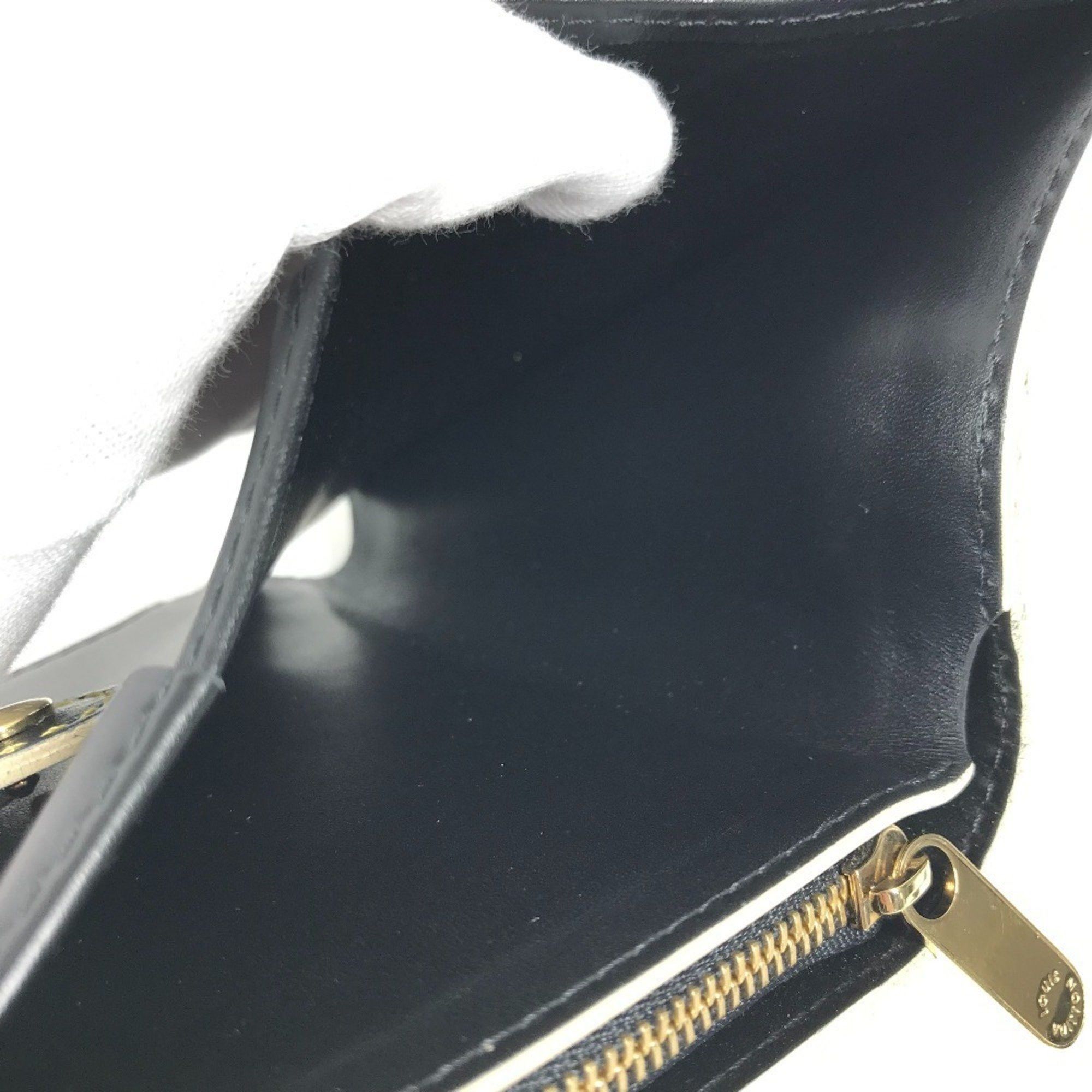 Louis Vuitton LOUIS VUITTON M91828 Suhali Compact Zip Bifold Wallet in Leather, Noir and Black, for Men Women Size ONE SIZE - 11 Thumbnail