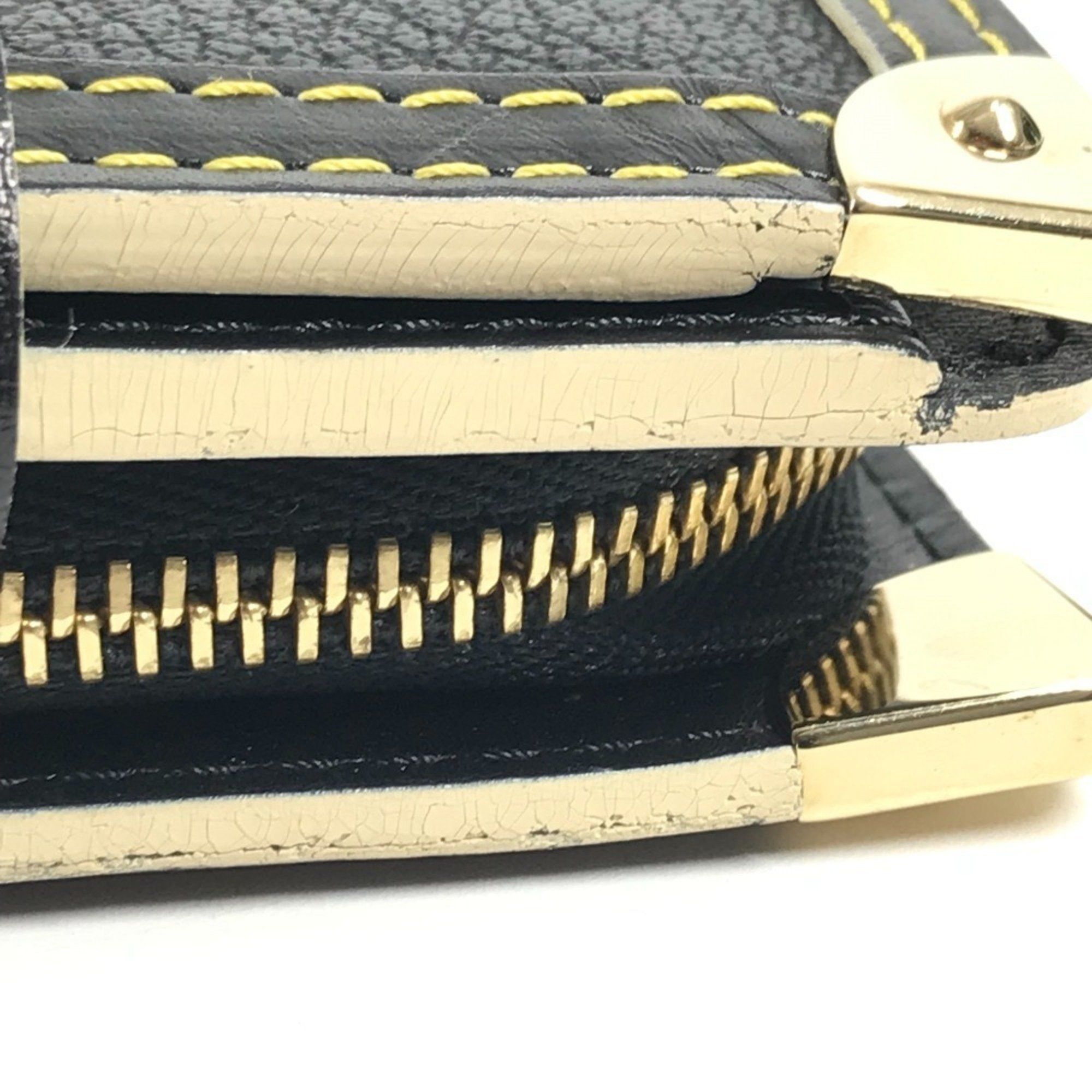 Louis Vuitton LOUIS VUITTON M91828 Suhali Compact Zip Bifold Wallet in Leather, Noir and Black, for Men Women Size ONE SIZE - 16 Thumbnail