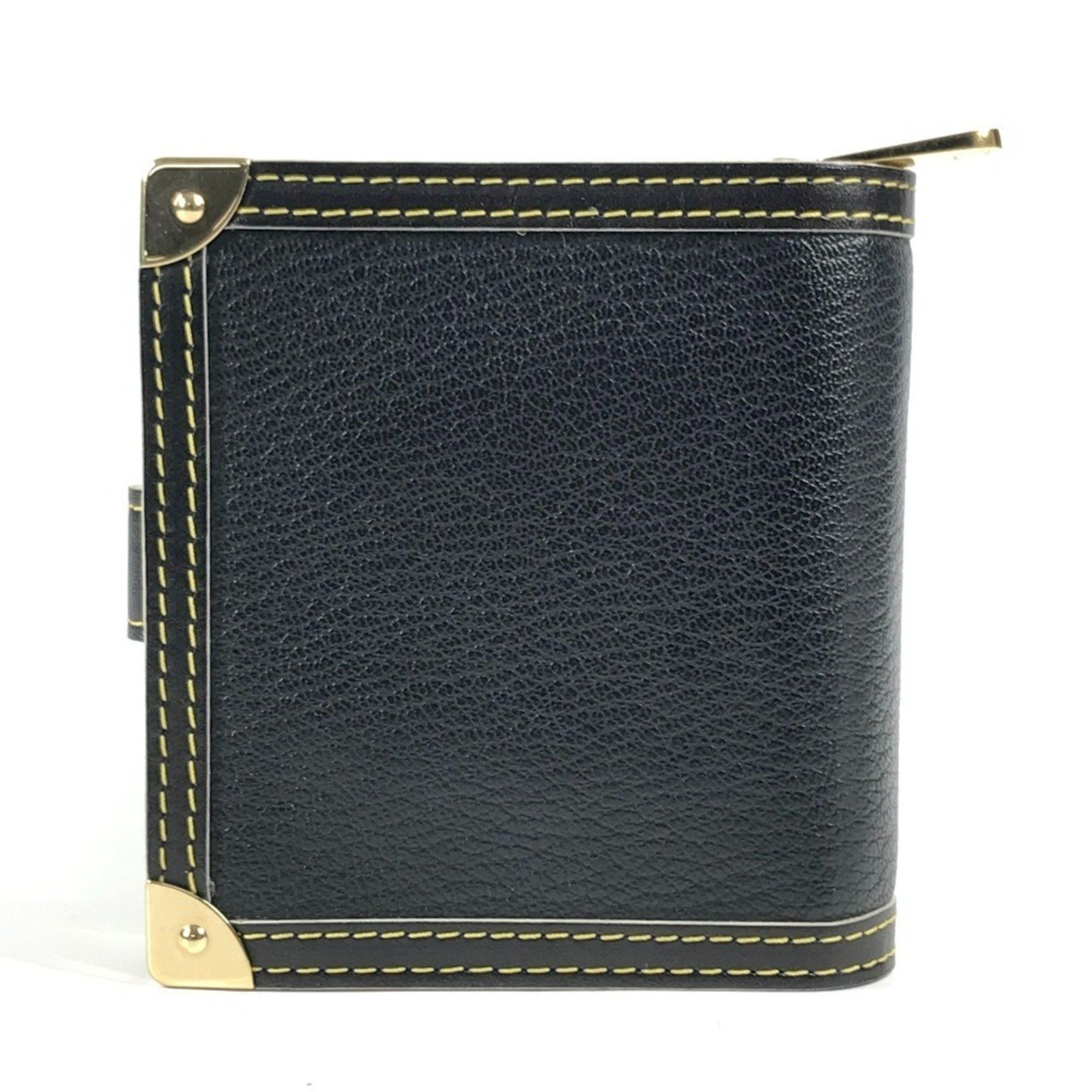 Louis Vuitton LOUIS VUITTON M91828 Suhali Compact Zip Bifold Wallet in Leather, Noir and Black, for Men Women Size ONE SIZE - 17 Thumbnail