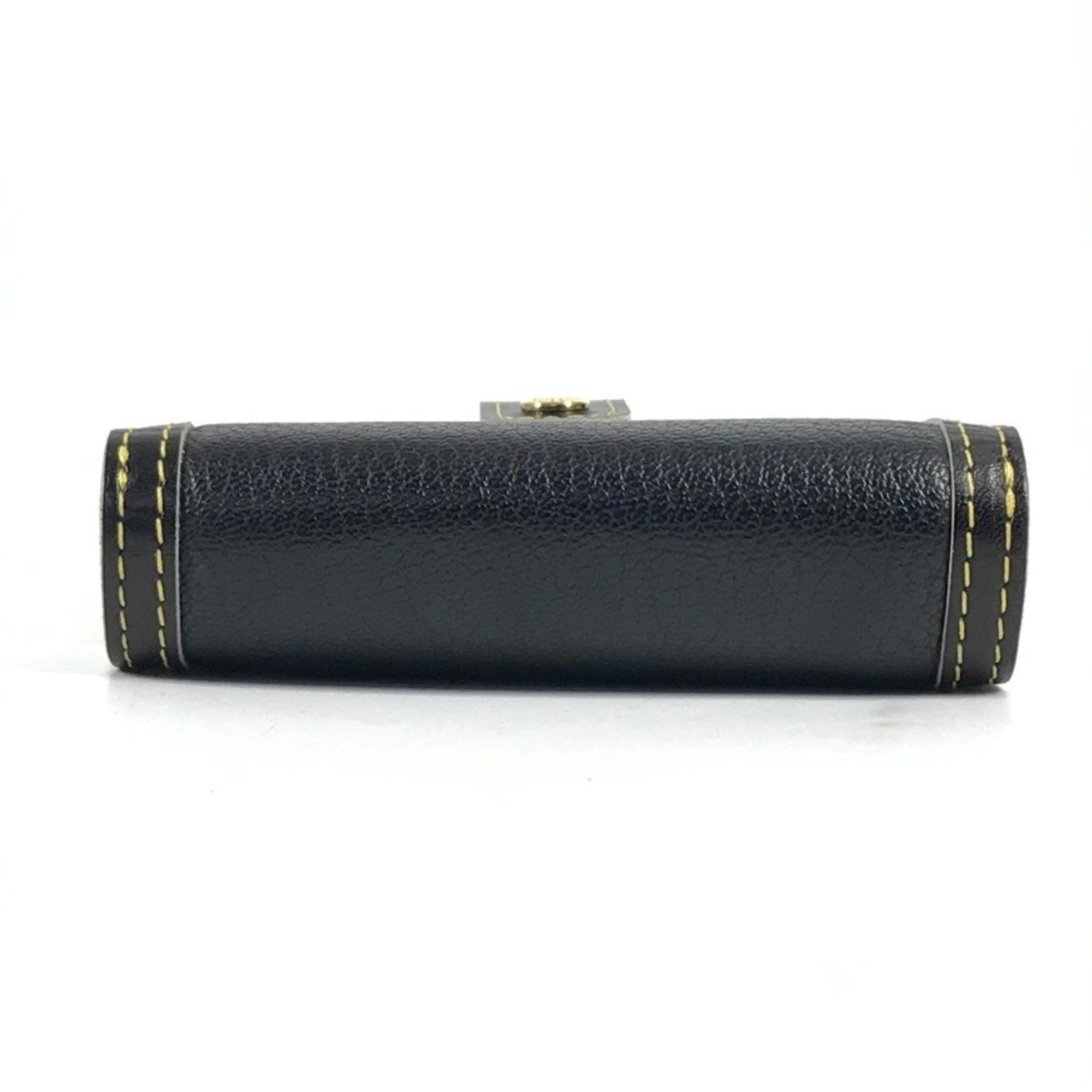 Louis Vuitton LOUIS VUITTON M91828 Suhali Compact Zip Bifold Wallet in Leather, Noir and Black, for Men Women Size ONE SIZE - 5 Thumbnail