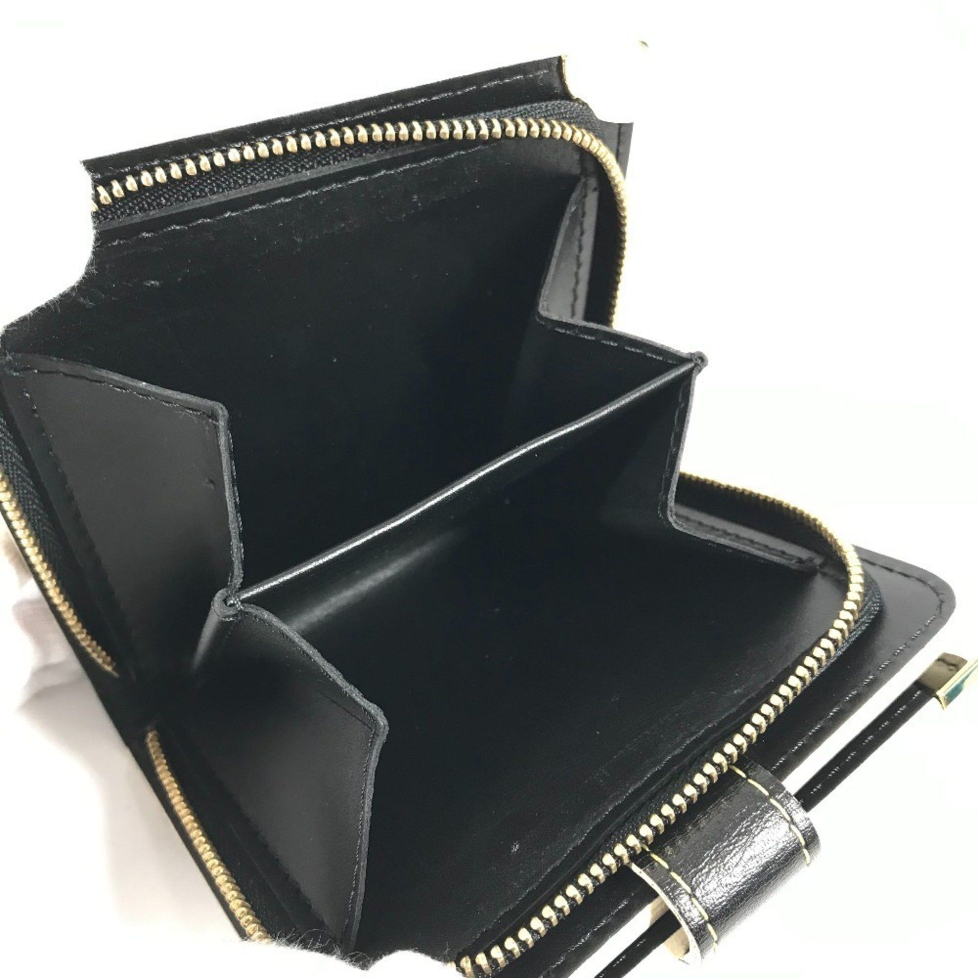 Louis Vuitton LOUIS VUITTON M91828 Suhali Compact Zip Bifold Wallet in Leather, Noir and Black, for Men Women Size ONE SIZE - 13 Thumbnail