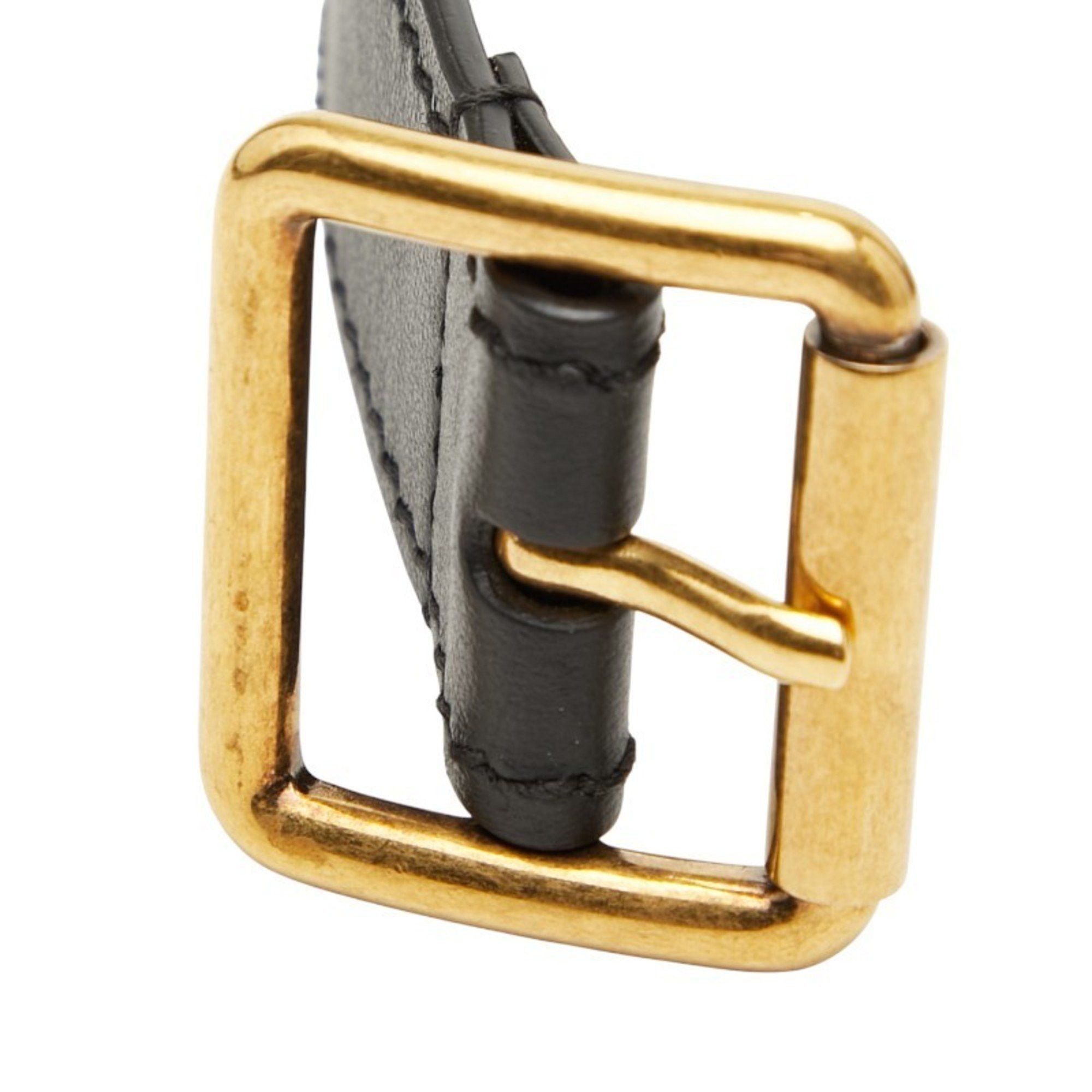 Dior Christian Dior Dior Belt Size: 75 Navy Beige Canvas Leather Women's Size ONE SIZE - 4 Thumbnail