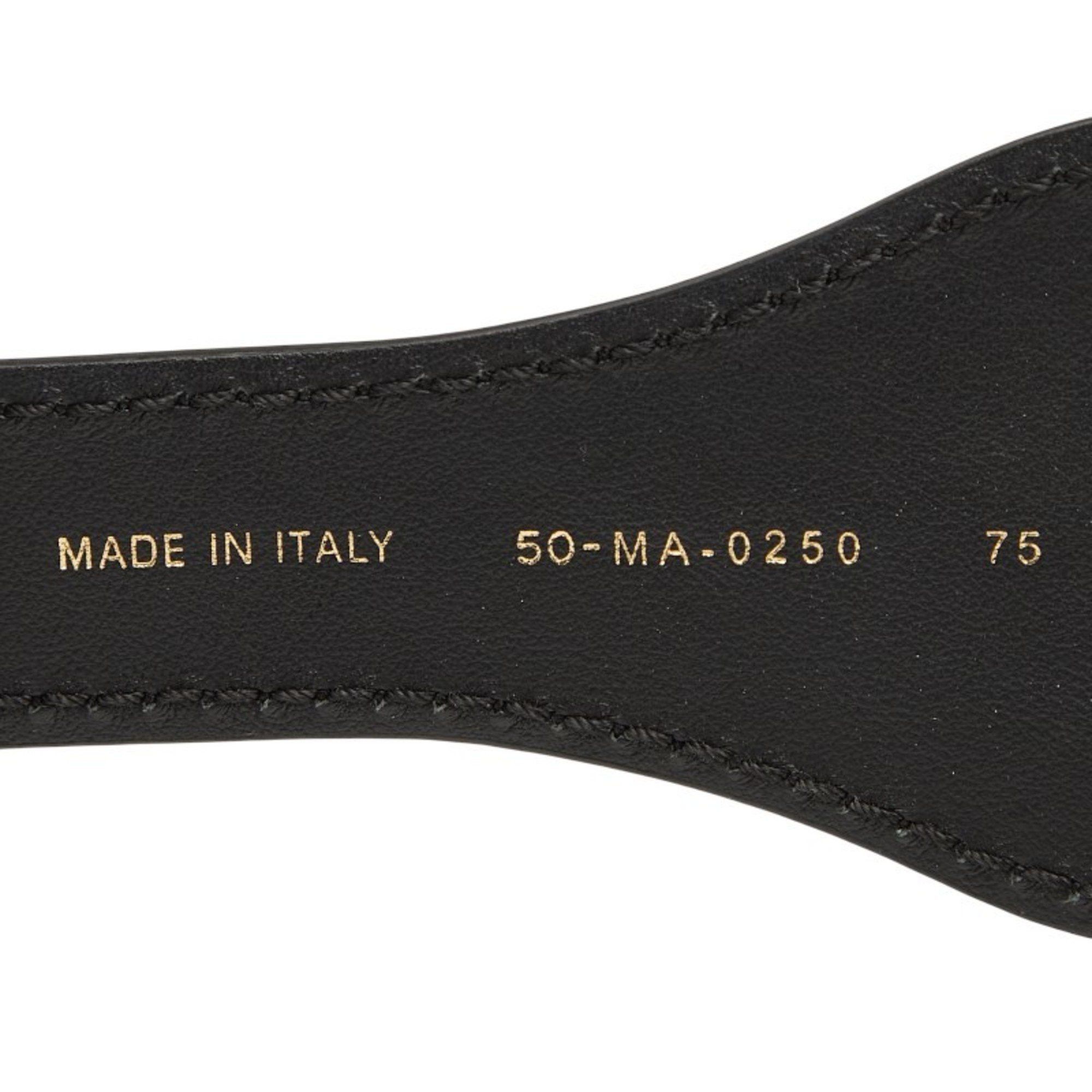 Dior Christian Dior Dior Belt Size: 75 Navy Beige Canvas Leather Women's Size ONE SIZE - 5 Thumbnail