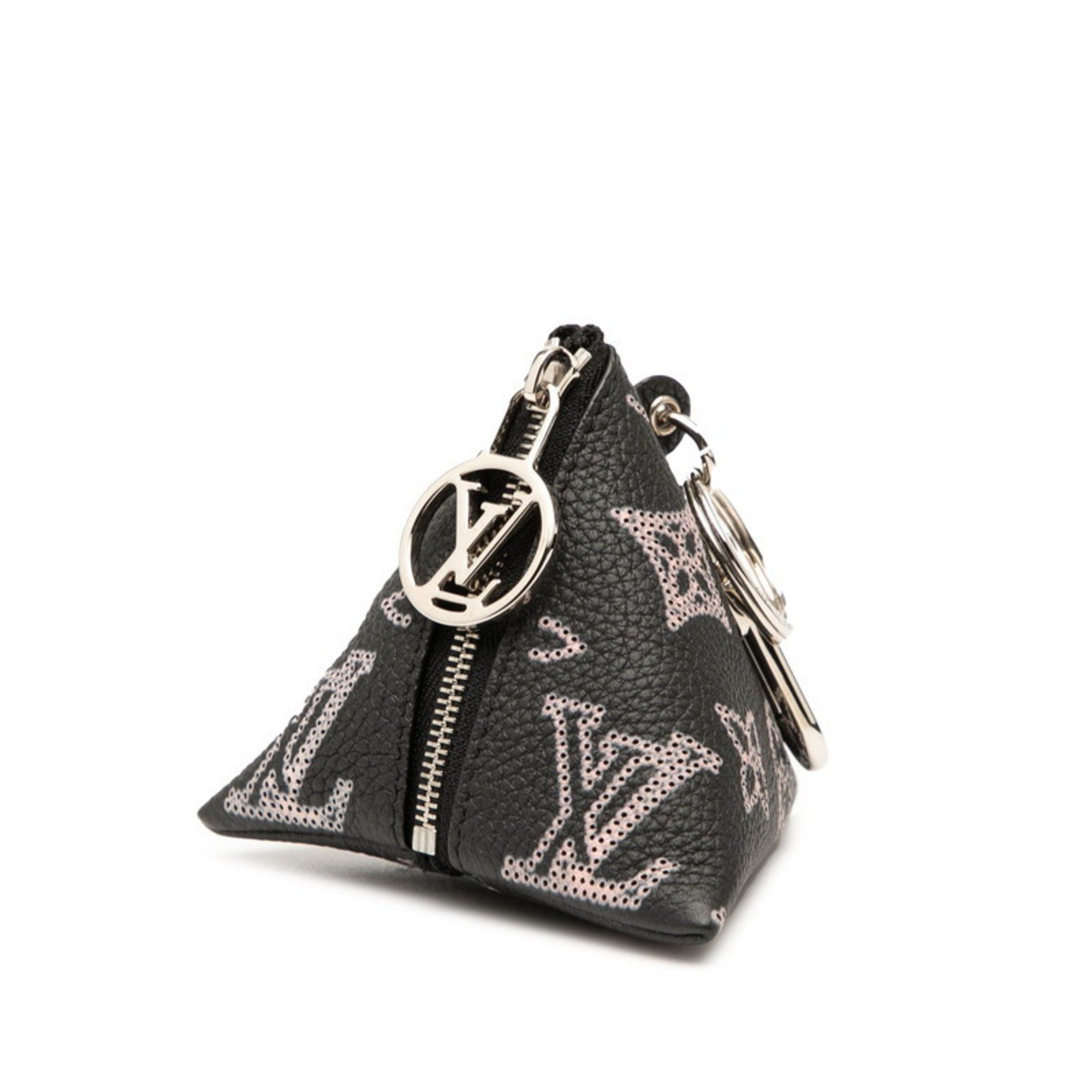 Louis Vuitton Louis Vuitton Monogram Mahina Berlingo Pouch Charm M00868 Black Pink Leather Metal Women's LOUIS VUITTON Size ONE SIZE - 2 Thumbnail