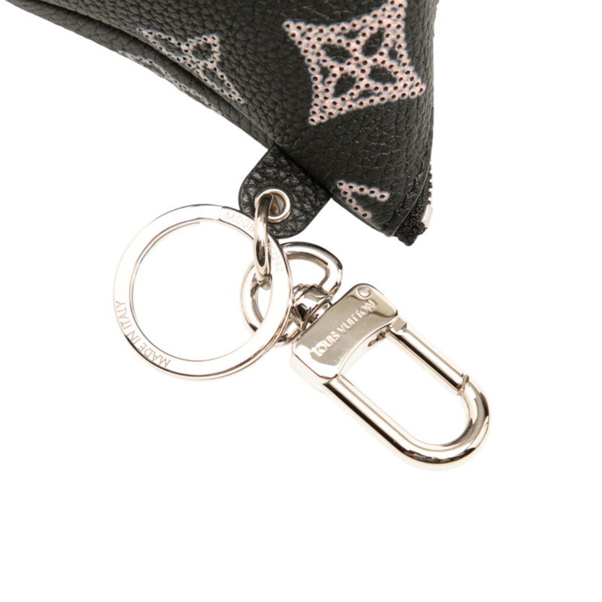 Louis Vuitton Louis Vuitton Monogram Mahina Berlingo Pouch Charm M00868 Black Pink Leather Metal Women's LOUIS VUITTON Size ONE SIZE - 5 Thumbnail