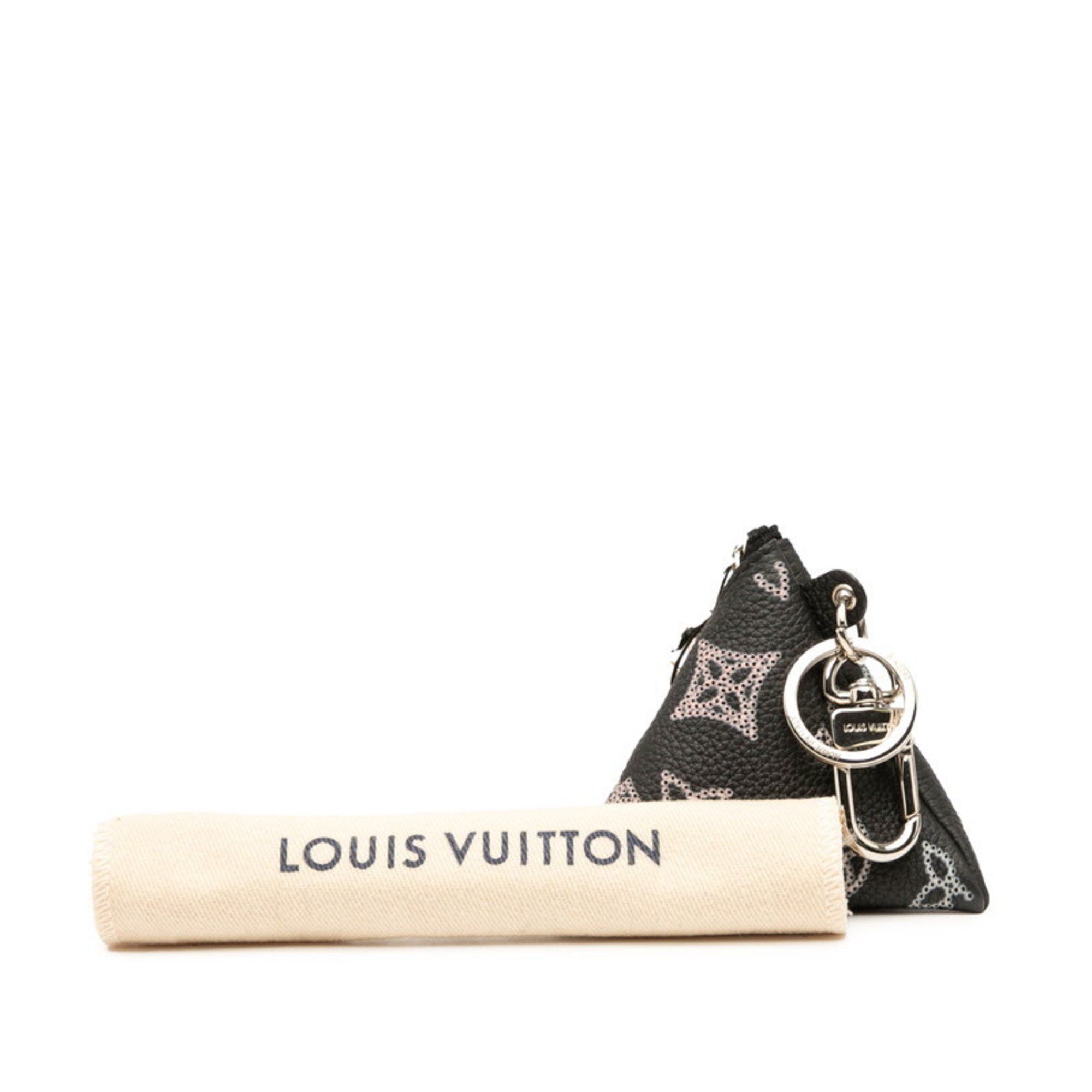 Louis Vuitton Louis Vuitton Monogram Mahina Berlingo Pouch Charm M00868 Black Pink Leather Metal Women's LOUIS VUITTON Size ONE SIZE - 7 Thumbnail