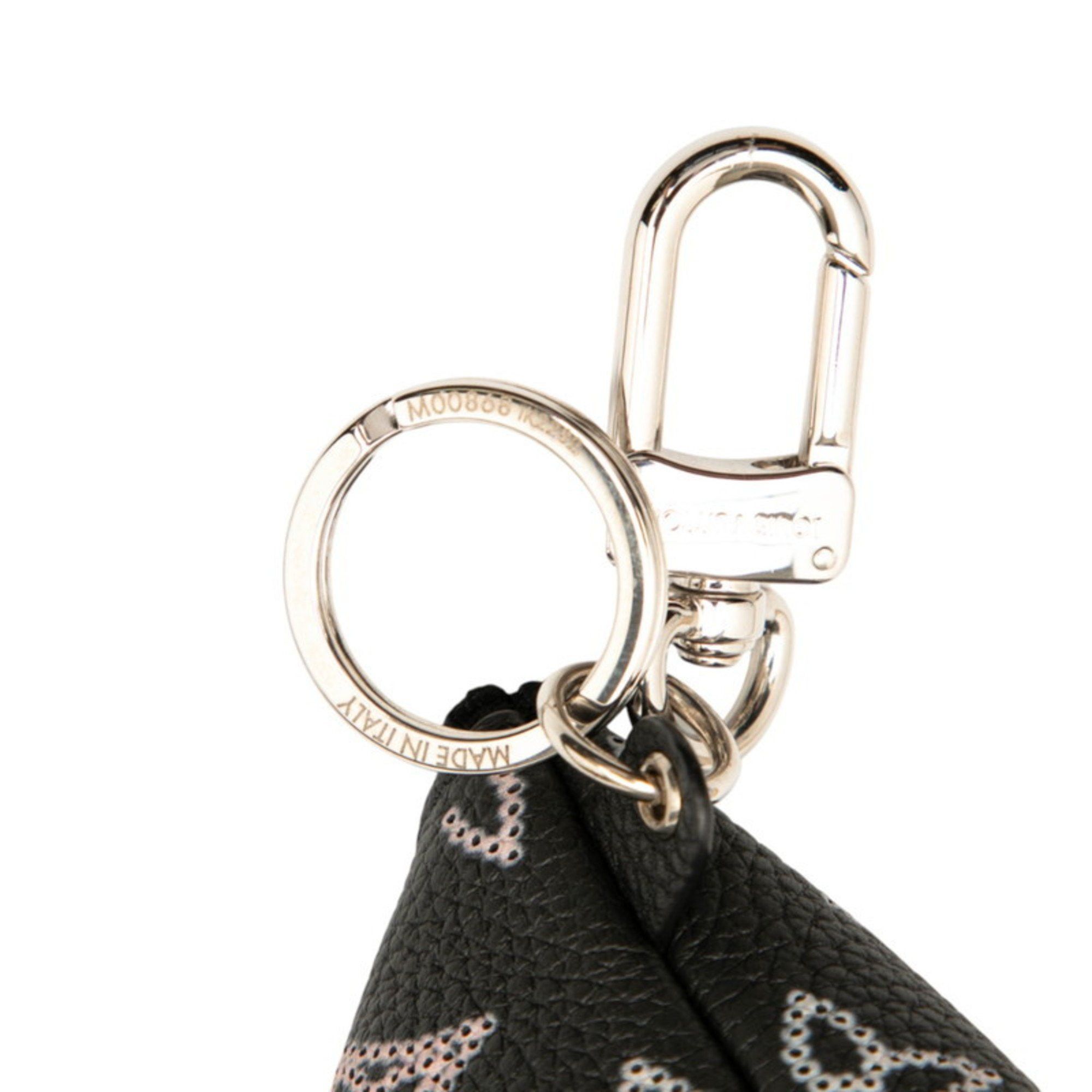 Louis Vuitton Louis Vuitton Monogram Mahina Berlingo Pouch Charm M00868 Black Pink Leather Metal Women's LOUIS VUITTON Size ONE SIZE - 6 Thumbnail