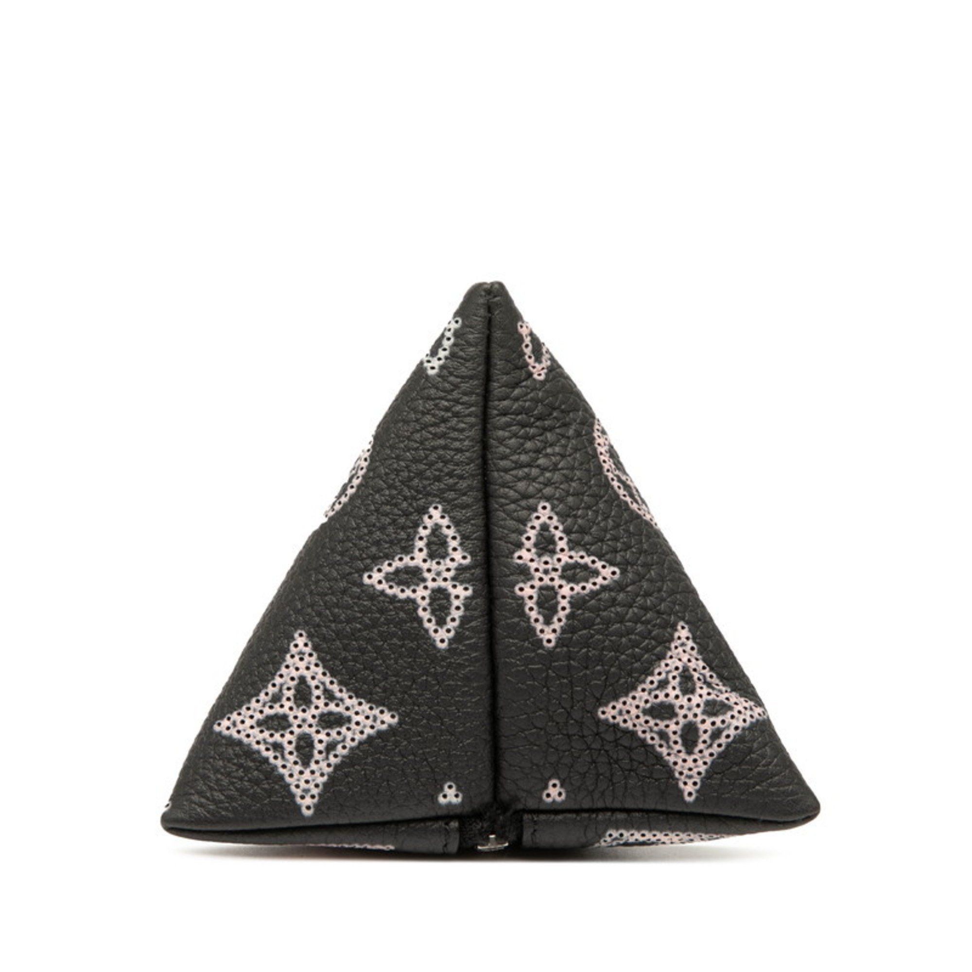 Louis Vuitton Louis Vuitton Monogram Mahina Berlingo Pouch Charm M00868 Black Pink Leather Metal Women's LOUIS VUITTON Size ONE SIZE - 3 Thumbnail