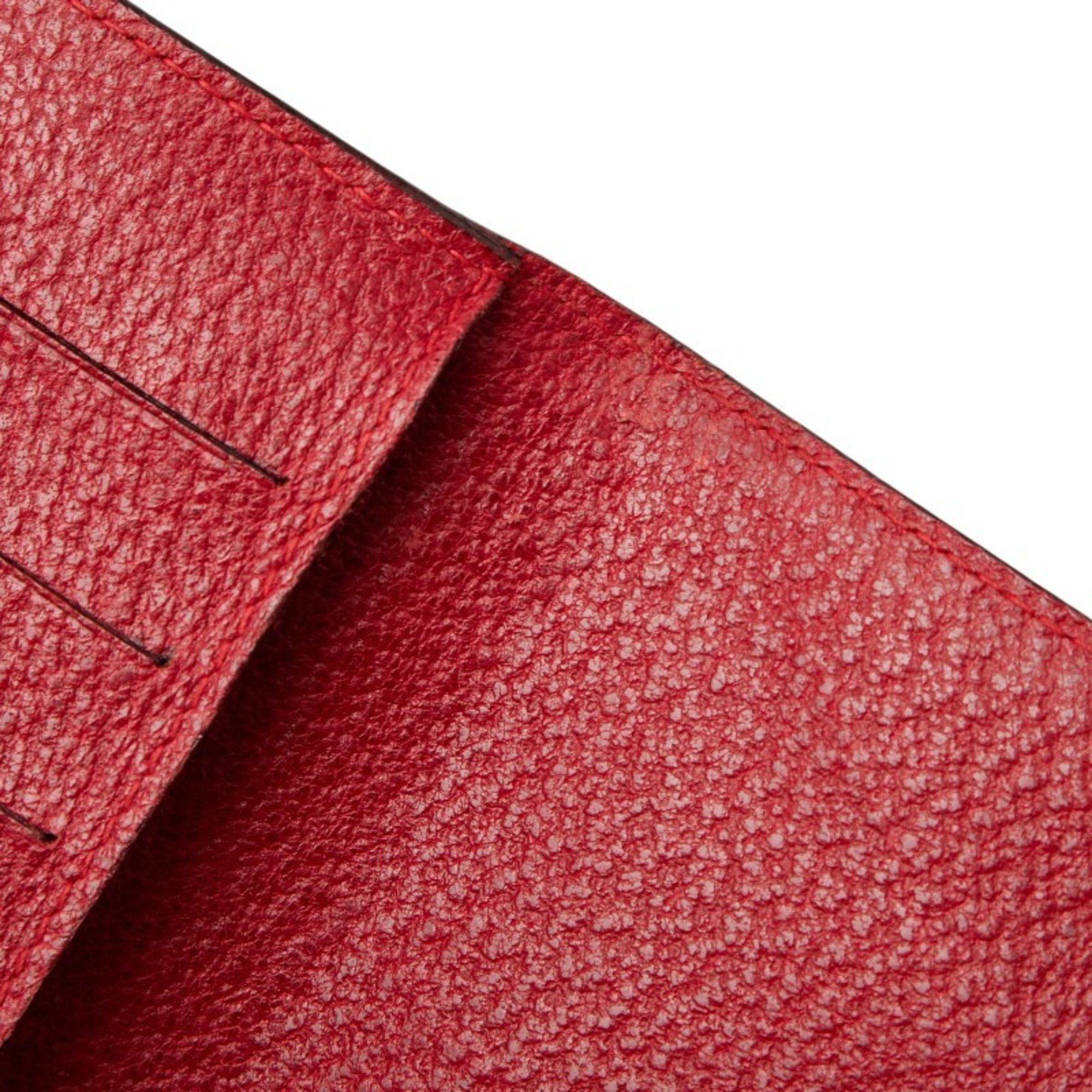 Gucci Gucci Crossbody Shoulder Wallet 030 281 0688 Red Leather Women's GUCCI Size ONE SIZE - 6 Thumbnail