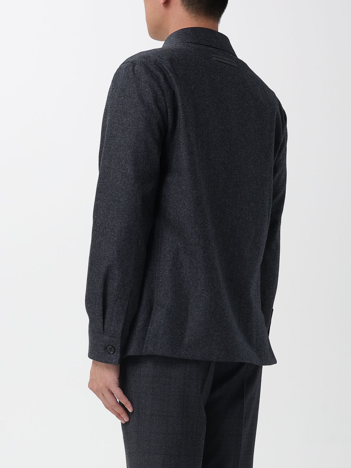 Ermenegildo Zegna Zegna Jacket Men Charcoal Size US L / EU 52-54 / 3 - 3 Thumbnail