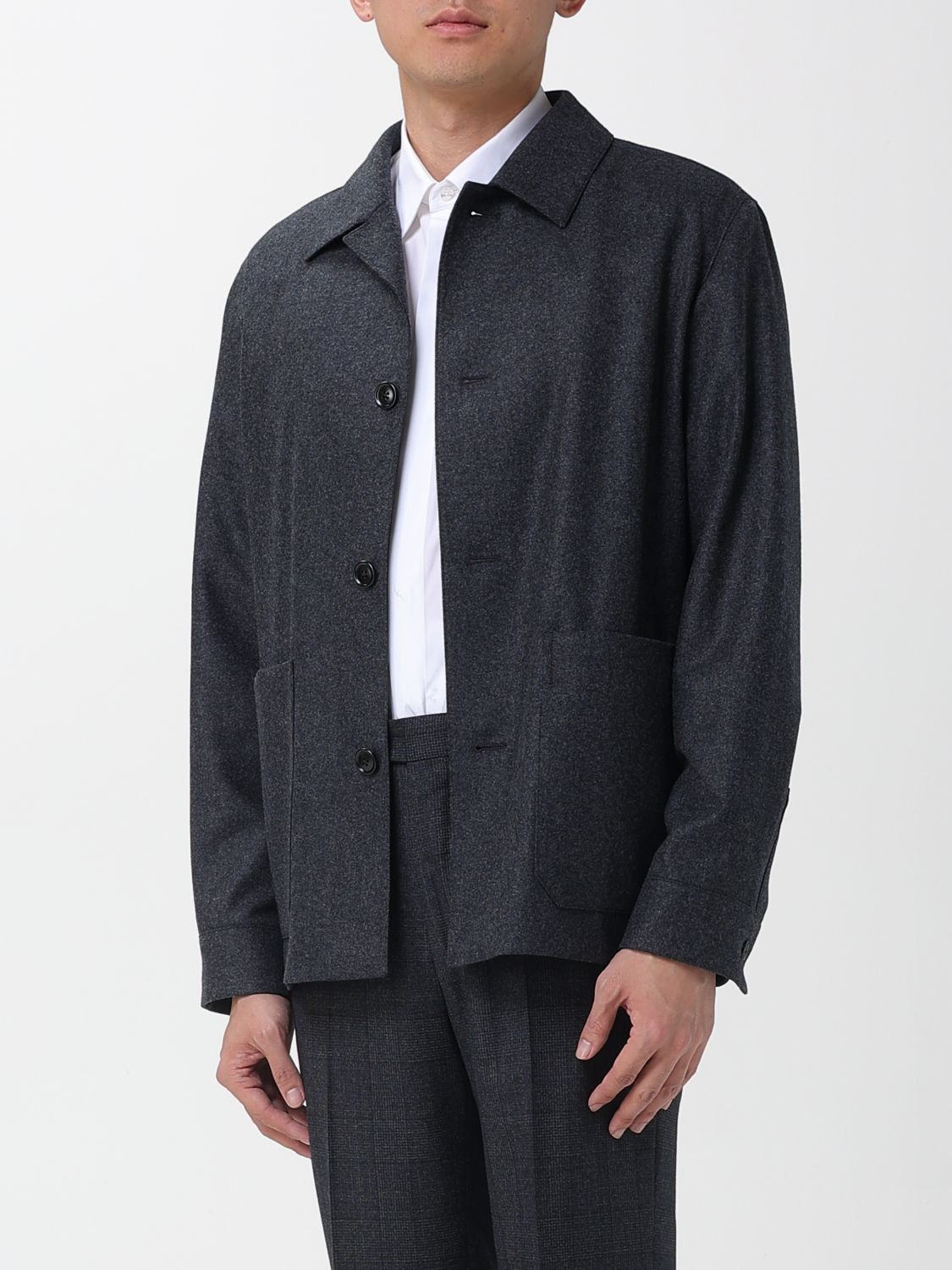 Ermenegildo Zegna Zegna Jacket Men Charcoal Size US XL / EU 56 / 4 - 4 Thumbnail