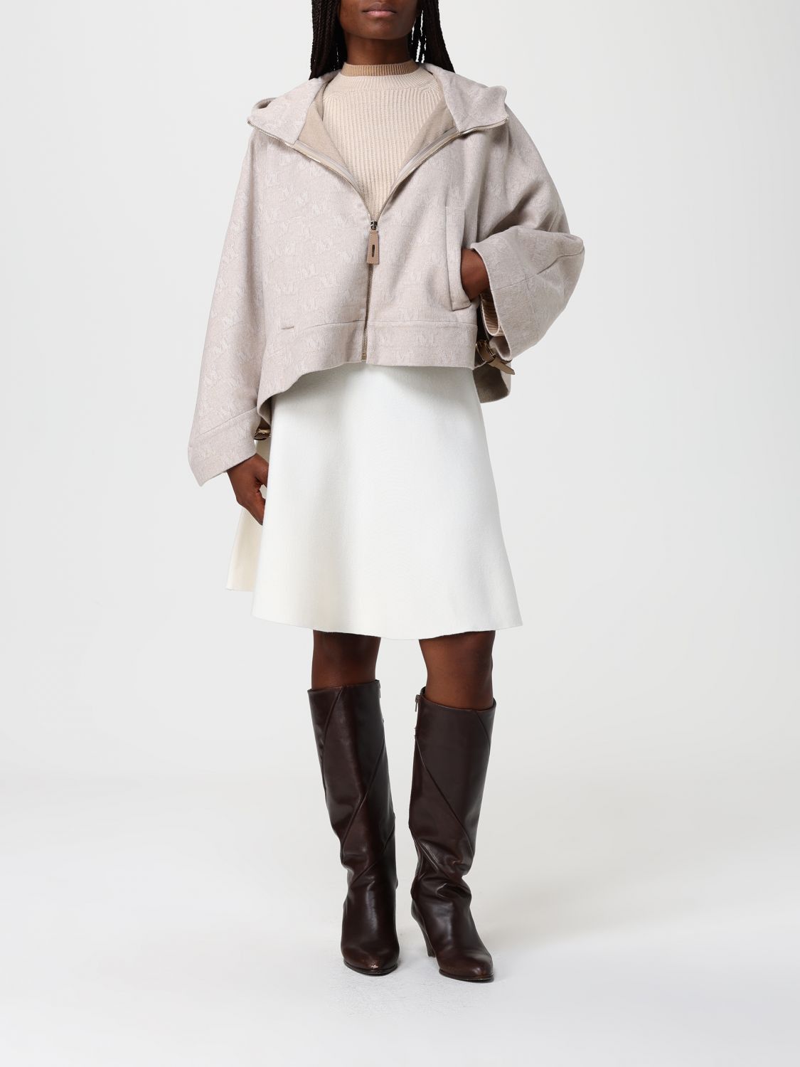 Max Mara Max Mara Jacket Woman White Size M / US 6-8 / IT 42-44 - 2 Thumbnail