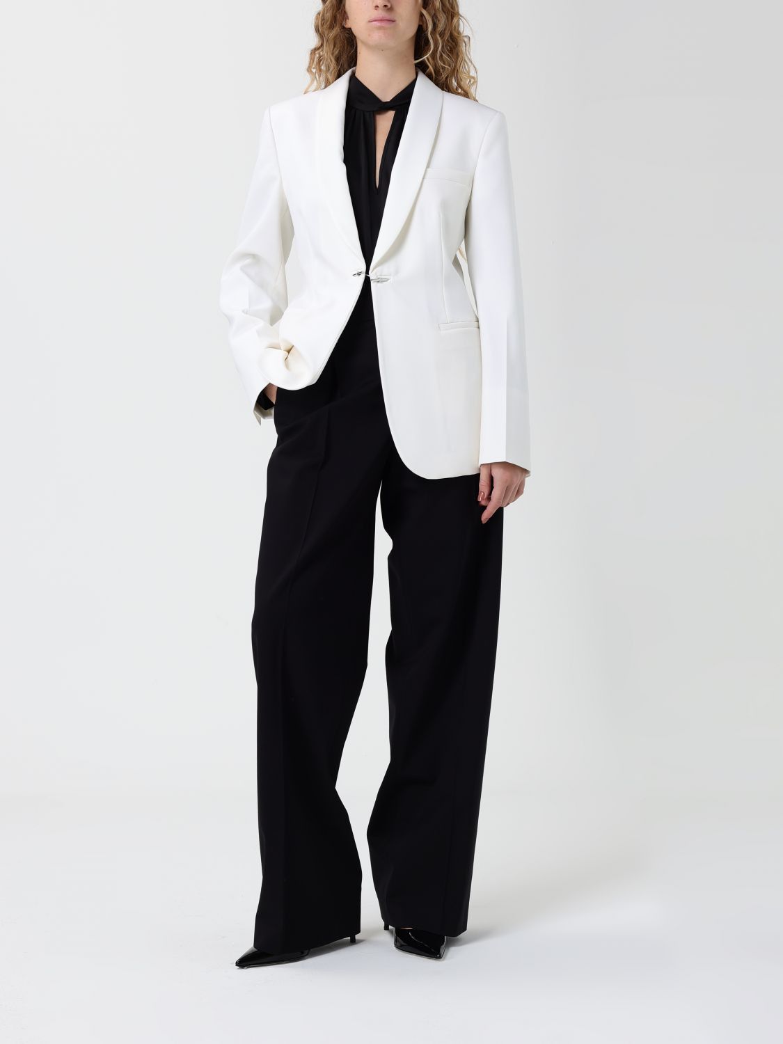 Max Mara Max Mara Jacket Woman White Size M / US 6-8 / IT 42-44 - 2 Thumbnail
