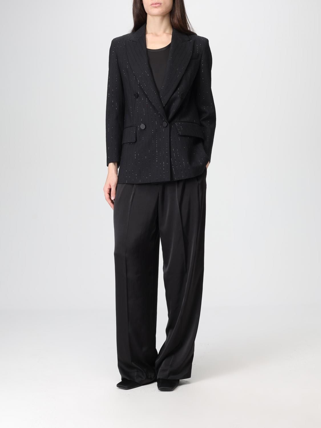 Max Mara Max Mara Jacket Woman Black Size XS / US 0-2 / IT 36-38 - 2 Thumbnail