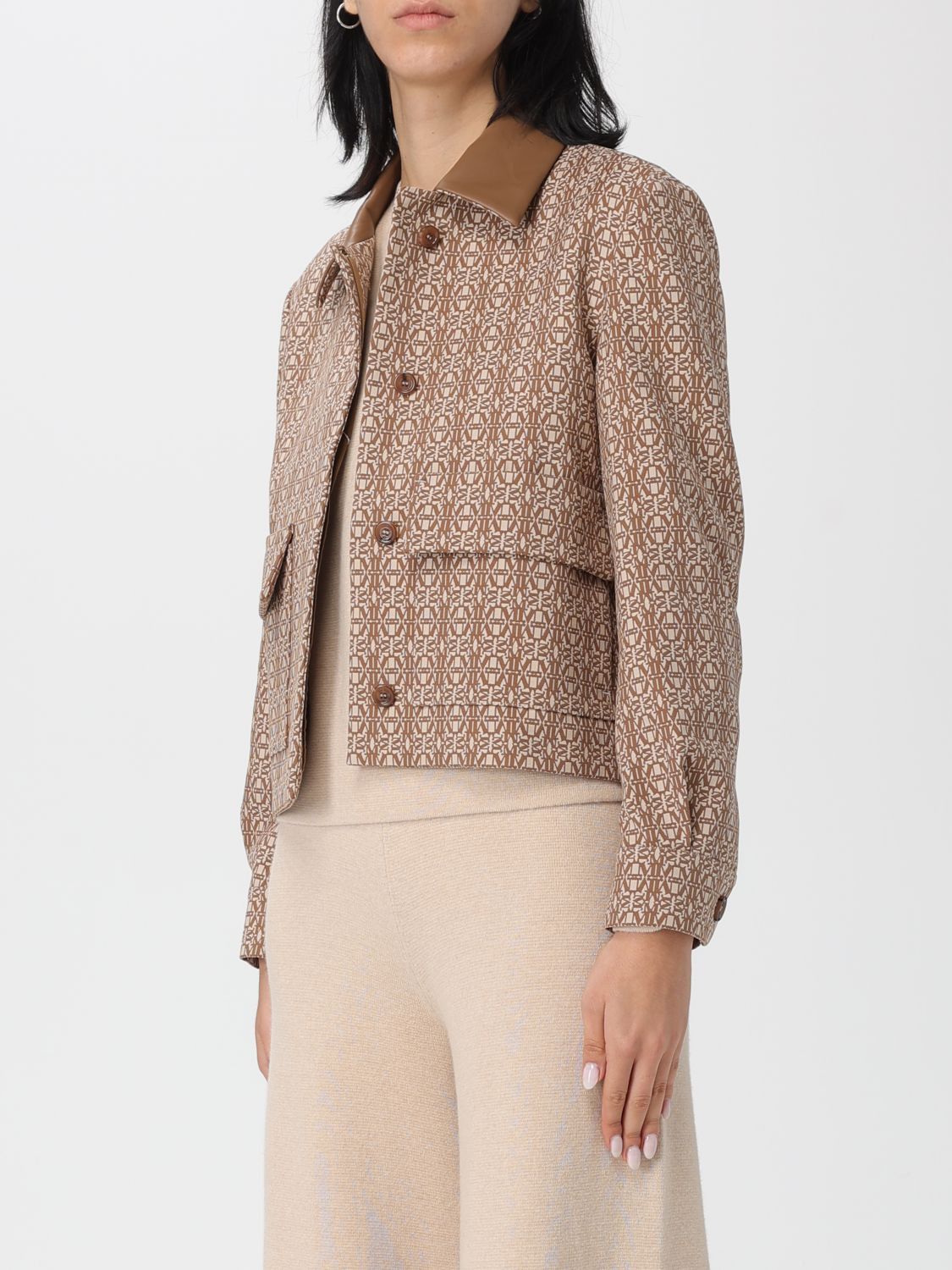 Max Mara Max Mara Jacket Woman Camel Size M / US 6-8 / IT 42-44 - 4 Thumbnail