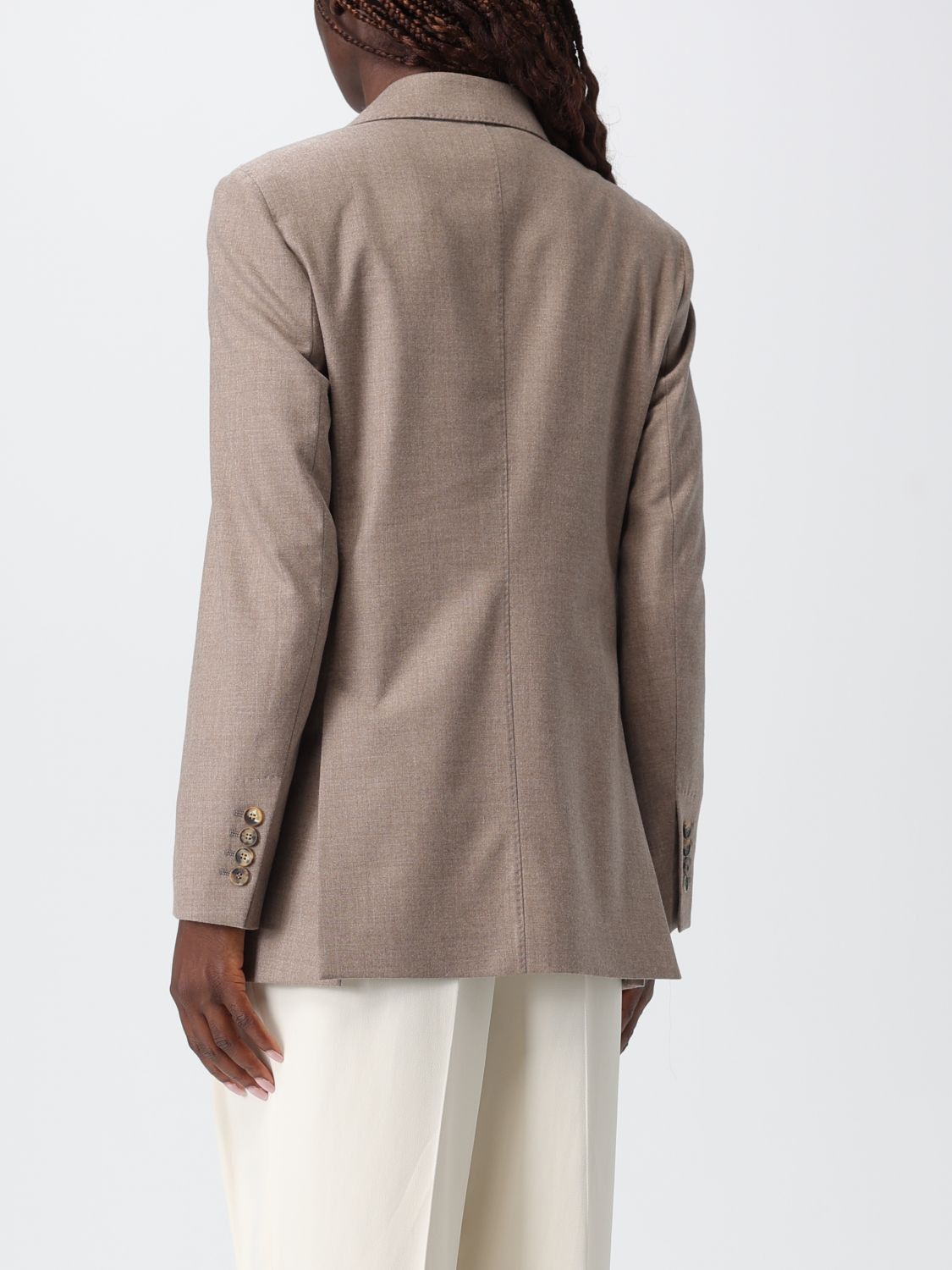 Max Mara Max Mara Jacket Woman Beige Size M / US 6-8 / IT 42-44 - 3 Thumbnail