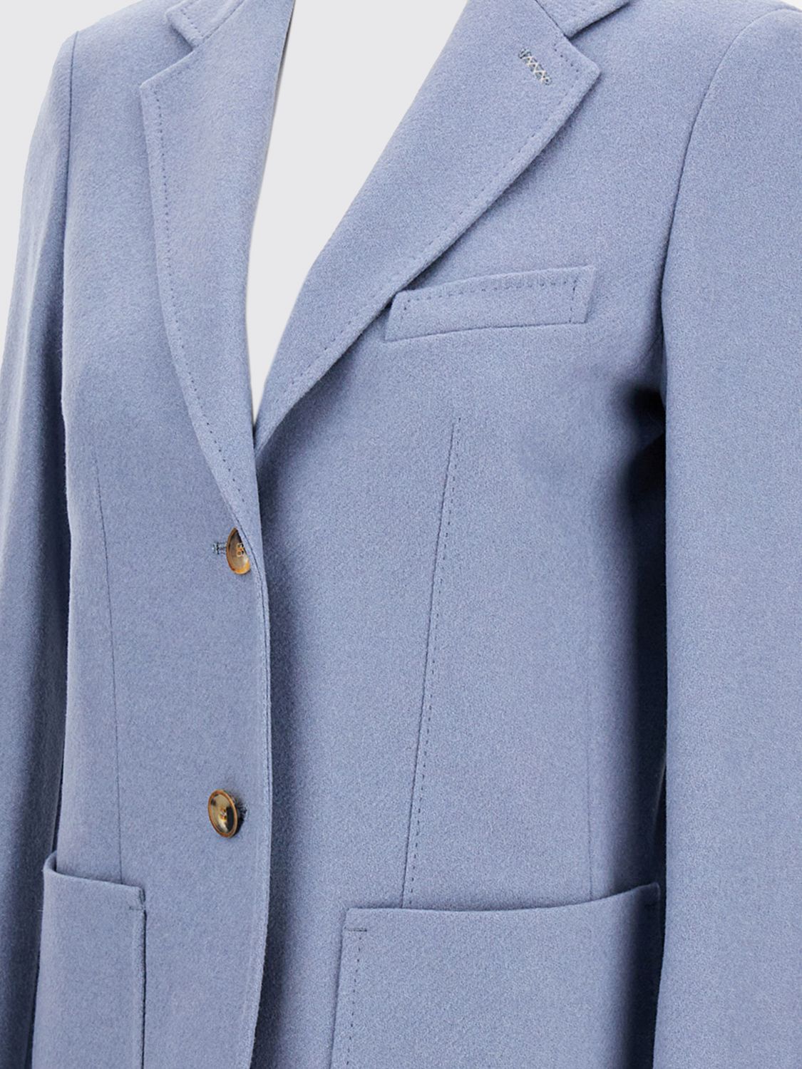 Max Mara Max Mara Jacket Woman Gnawed Blue Size M / US 6-8 / IT 42-44 - 4 Thumbnail