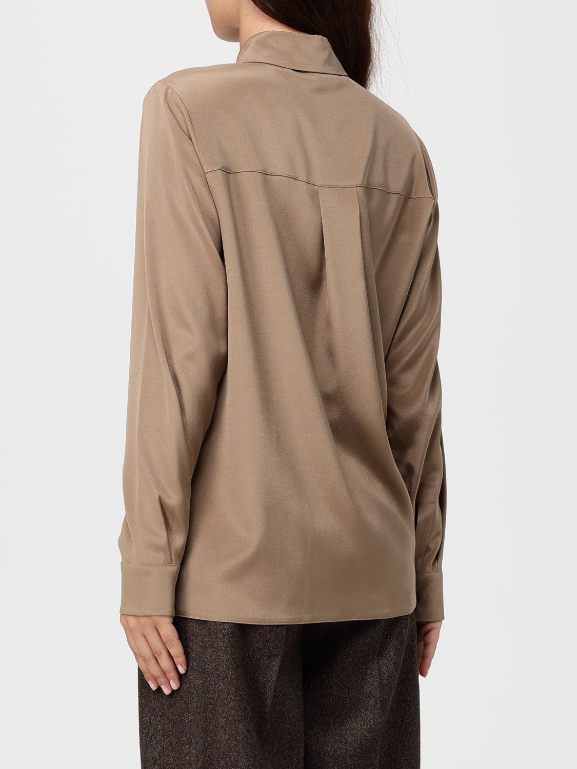 Max Mara Max Mara Shirt Woman Brown Size M / US 6-8 / IT 42-44 - 3 Thumbnail