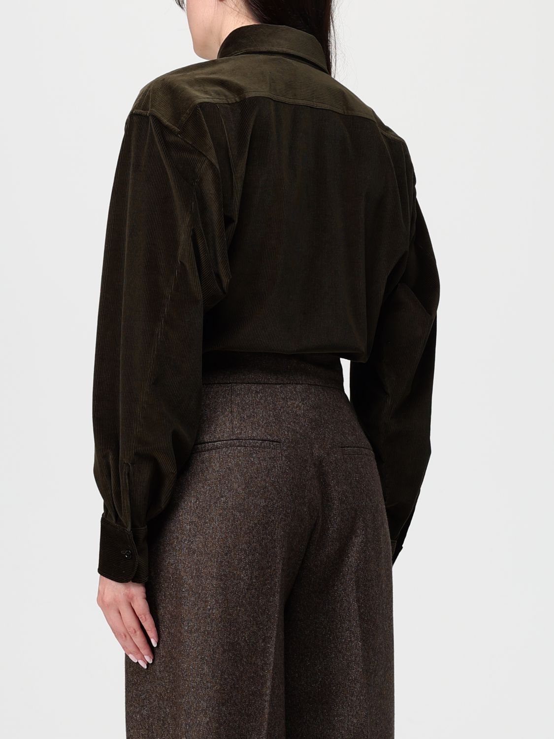 Max Mara Max Mara Shirt Woman Green Size M / US 6-8 / IT 42-44 - 3 Thumbnail