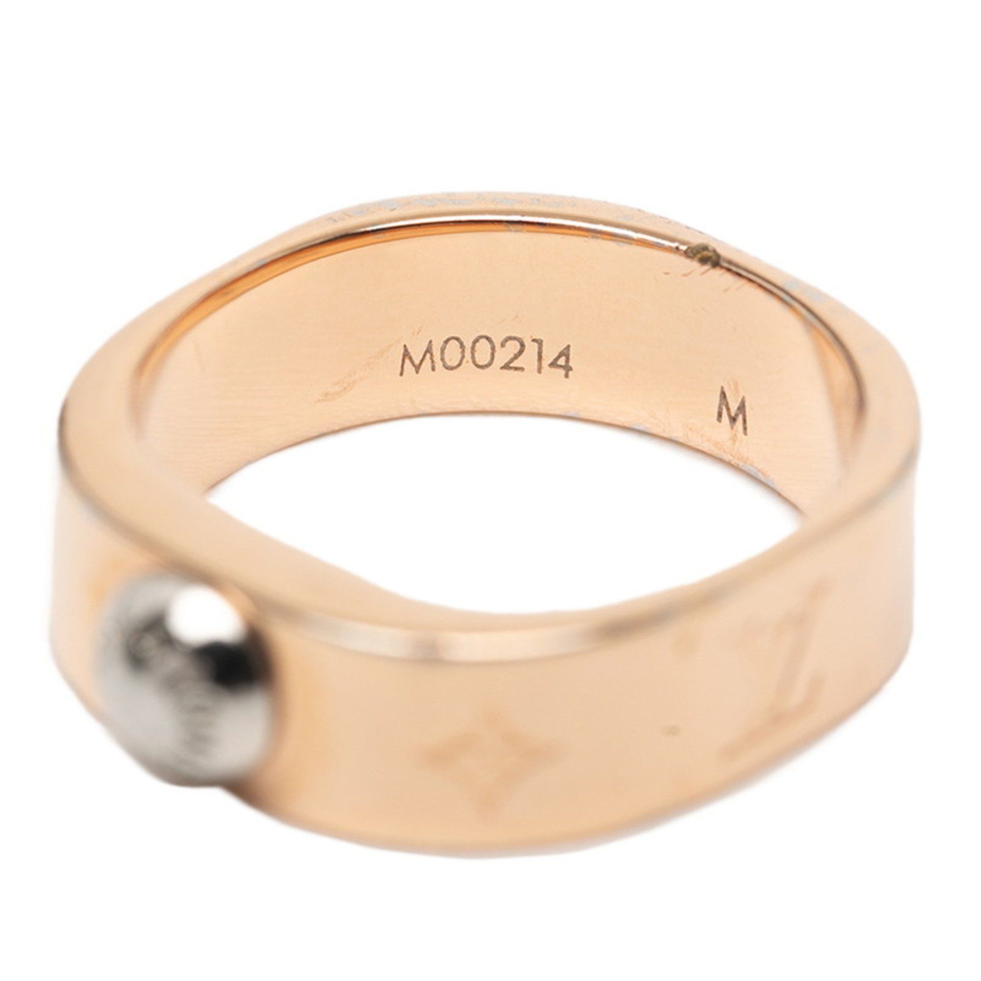 Louis Vuitton Louis Vuitton Berg Nanogram Ring #M MO0214 Pink Gold Plated Women's LOUIS VUITTON Size ONE SIZE - 4 Thumbnail