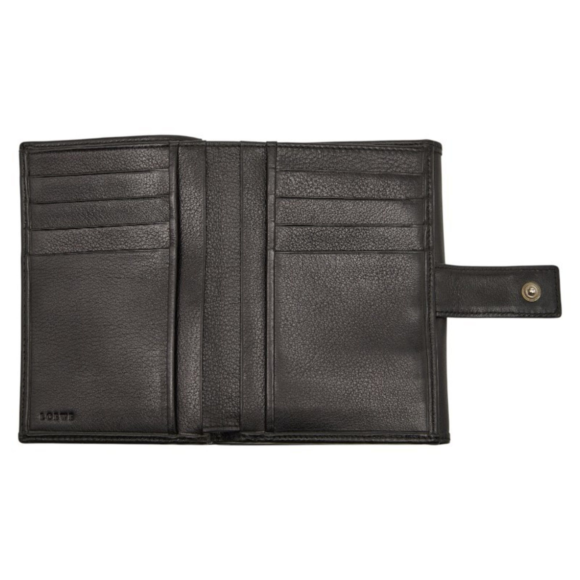 Loewe LOEWE Anagram Bifold Wallet Black Leather Women's Size ONE SIZE - 6 Thumbnail