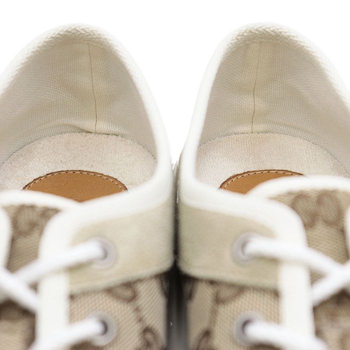 Gucci Gucci Gucci GG Monogram Canvas Suede Sneakers Canvas Shoes 738992 DUTY FREE for USA Size ONE SIZE - 7 Thumbnail