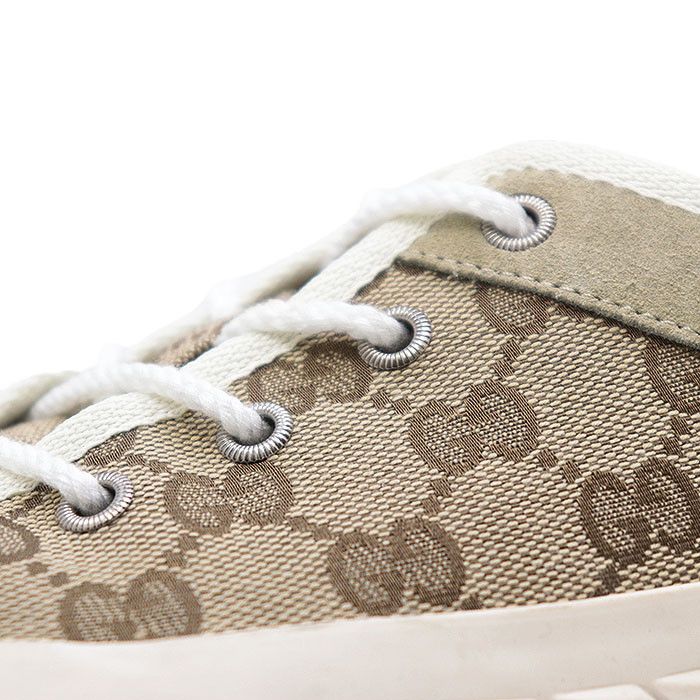 Gucci Gucci Gucci GG Monogram Canvas Suede Sneakers Canvas Shoes 738992 DUTY FREE for USA Size ONE SIZE - 12 Thumbnail