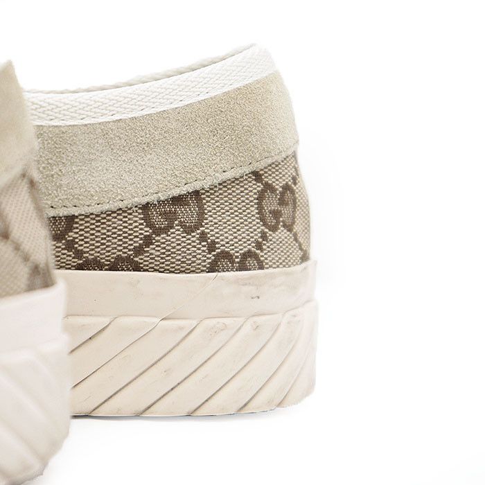 Gucci Gucci Gucci GG Monogram Canvas Suede Sneakers Canvas Shoes 738992 DUTY FREE for USA Size ONE SIZE - 5 Thumbnail