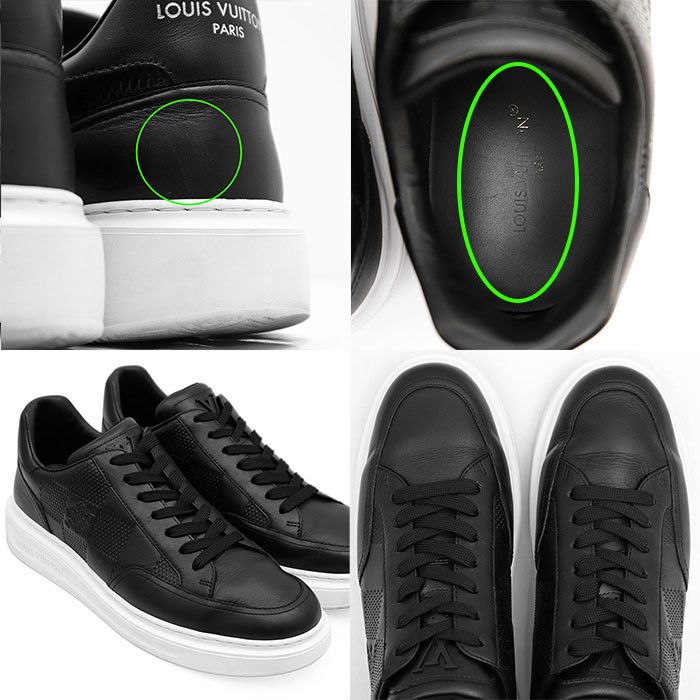 Louis Vuitton Louis Vuitton Louis Vuitton Beverly Hills Line Damier Leather Sneakers Canvas Shoes DUTY FREE for USA Size ONE SIZE - 9 Thumbnail