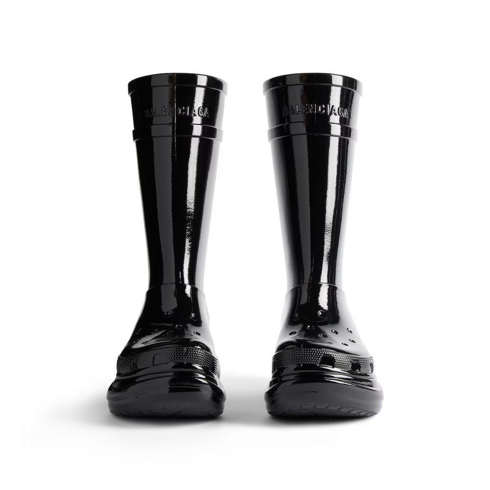Balenciaga Crocs™ Boots in Glossy Black Size US 5 / IT 35 - 3 Thumbnail