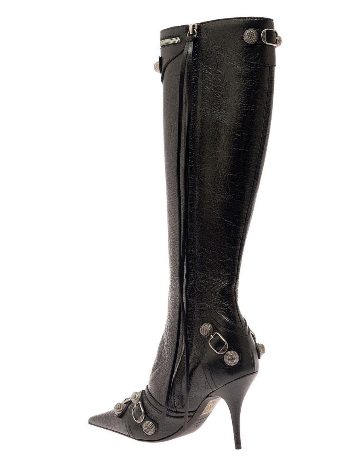 Balenciaga 🔥$2.9K VALUE🔥Cagole Leather Tall Boots Size US 12 / IT 42 - 3 Thumbnail