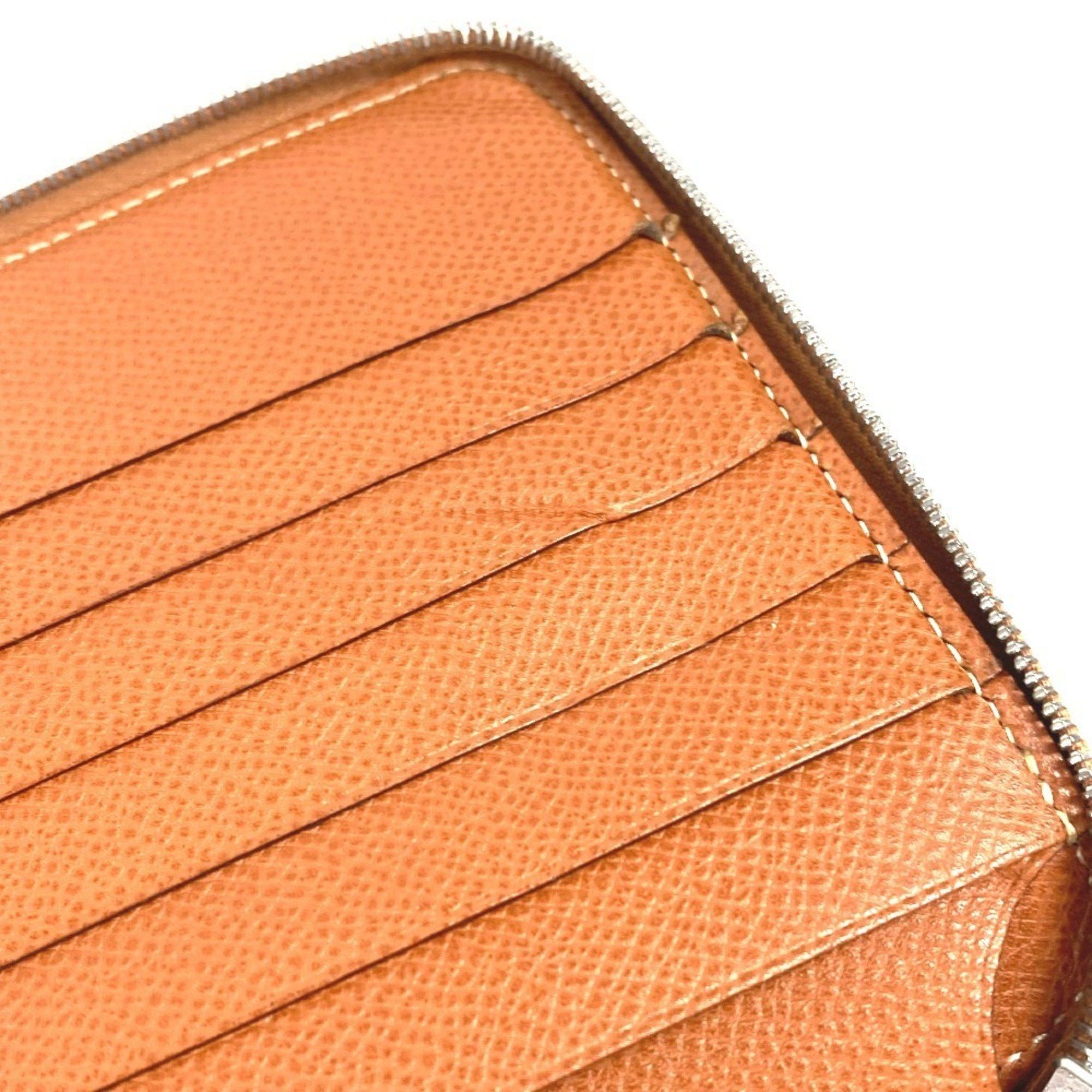 Hermes HERMES Azap Combined Long Wallet with Round Zipper Travel Case, Epson, Gold, for Men and Women Size ONE SIZE - 14 Thumbnail