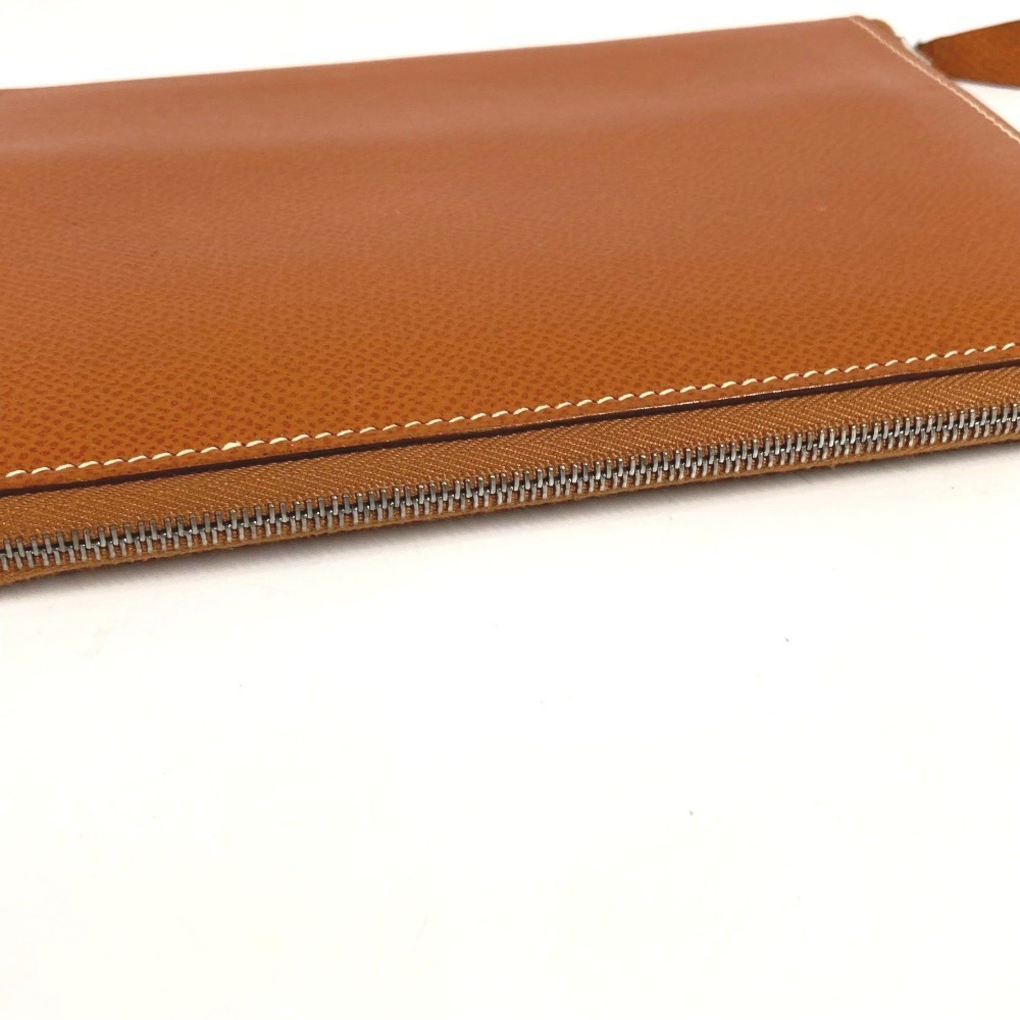 Hermes HERMES Azap Combined Long Wallet with Round Zipper Travel Case, Epson, Gold, for Men and Women Size ONE SIZE - 4 Thumbnail