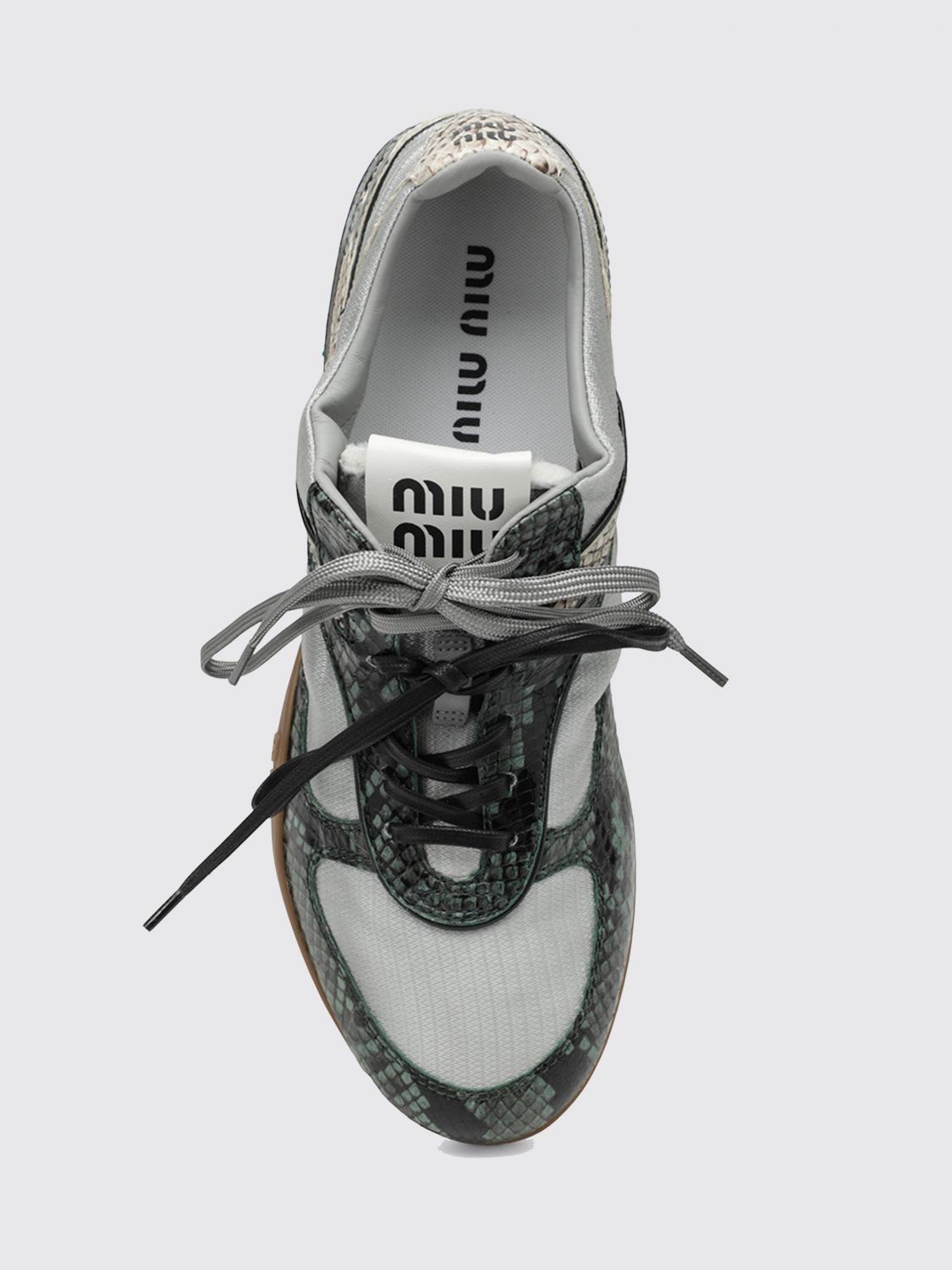 Miu Miu Miu Miu Sneakers Woman Grey Size US 8 / IT 38 - 4 Thumbnail